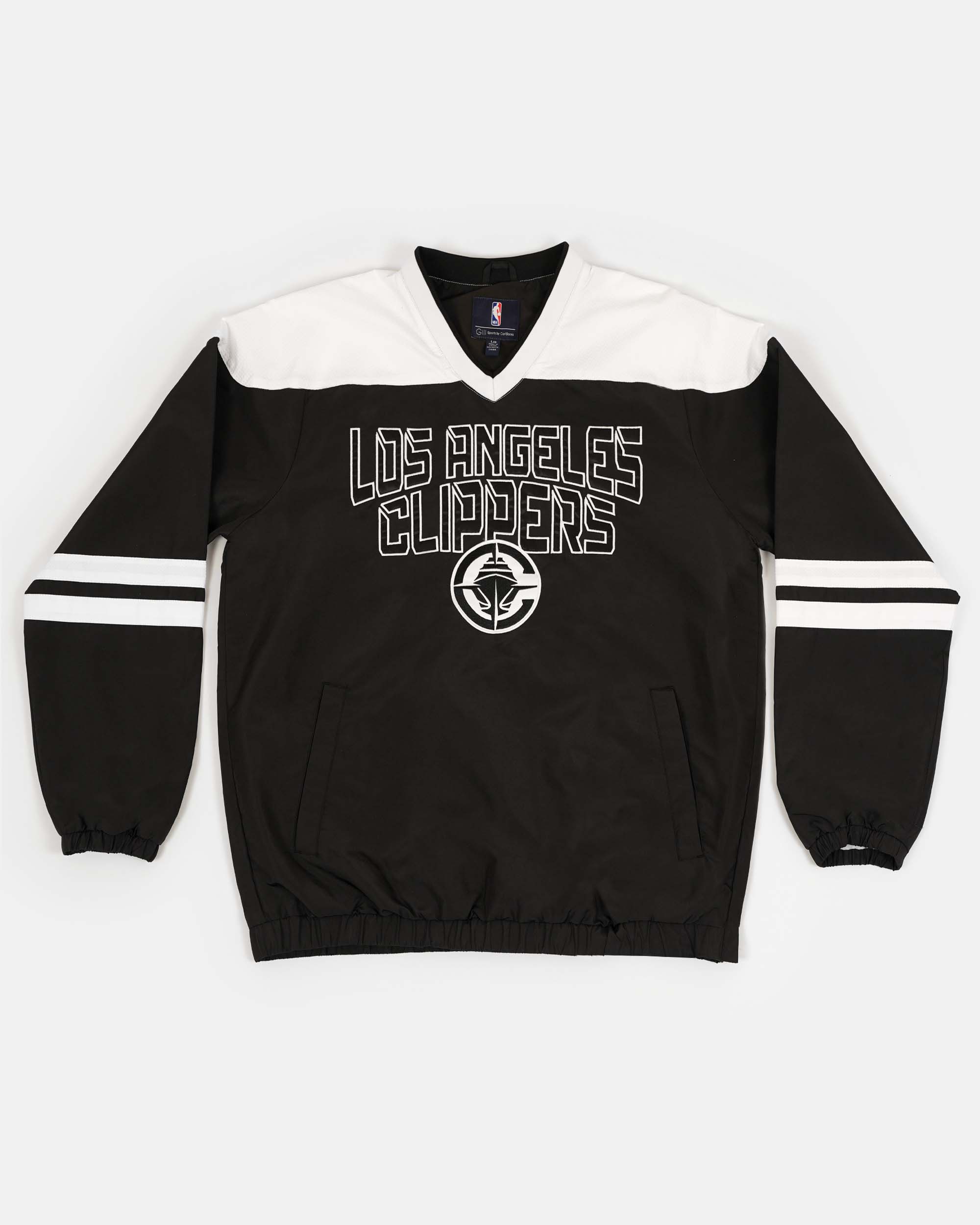 Clippers Black V-Neck Pullover Hockey Sweater