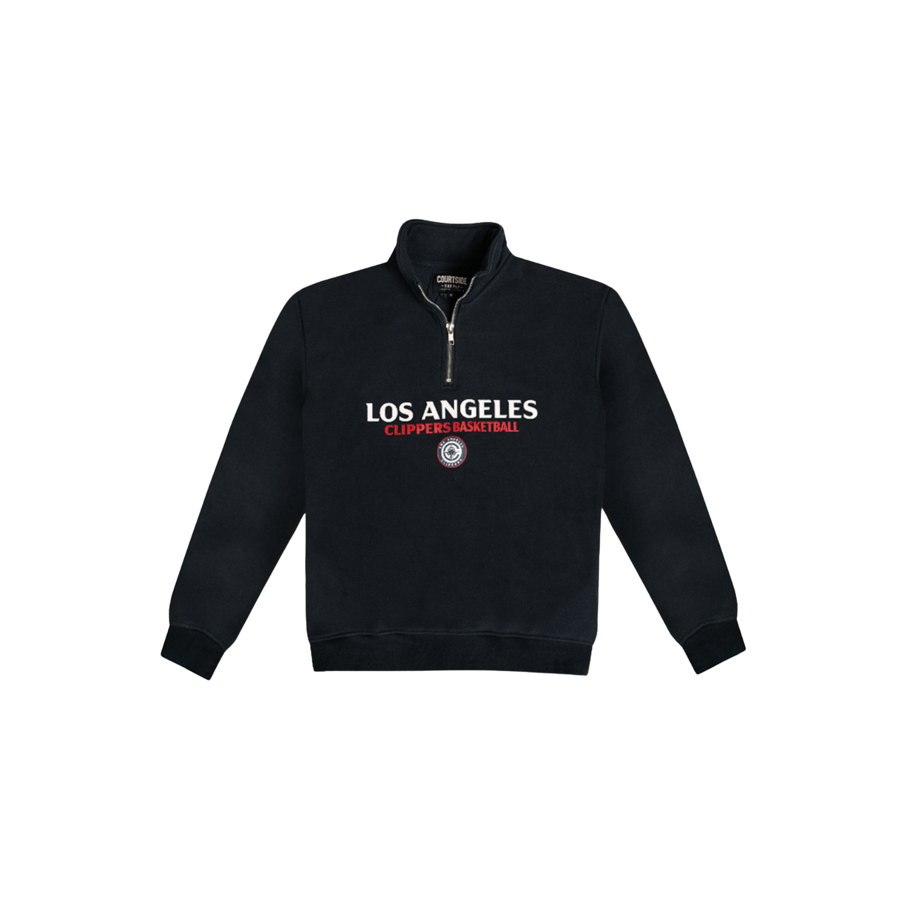 Big Kid Navy Los Angeles Clippers 1/4 Zip Sweatshirt - LA CLIPPERS TEAM STORECourtside Supply40 - 000029 - XS(4/5)