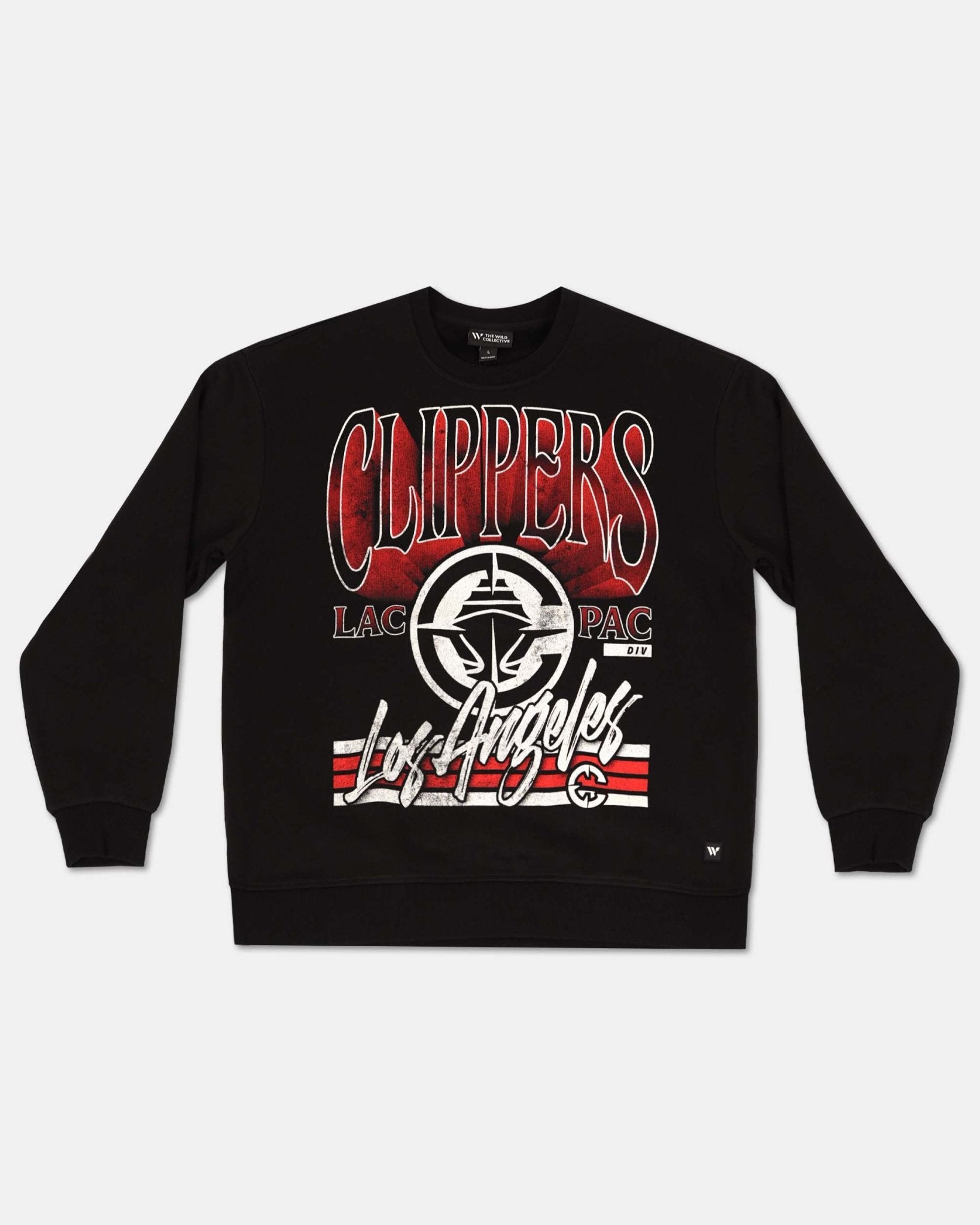 Black Clippers Distressed Graphic Crewneck - Apparel - Black - 20 - 000201 - S