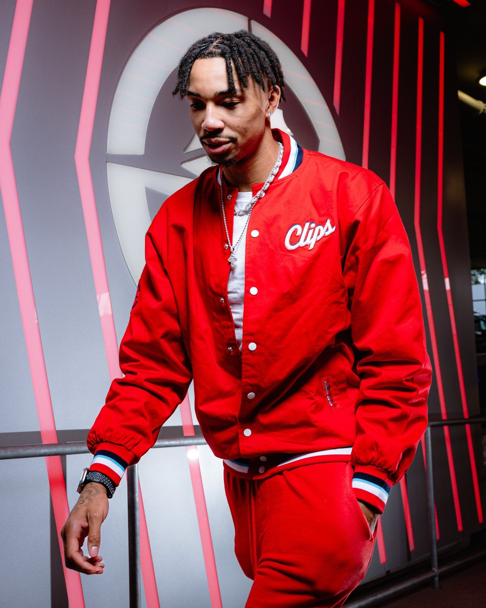 Clips Twill Bomber Jacket - LA CLIPPERS TEAM STORECourtside Supply20 - 000184 - S