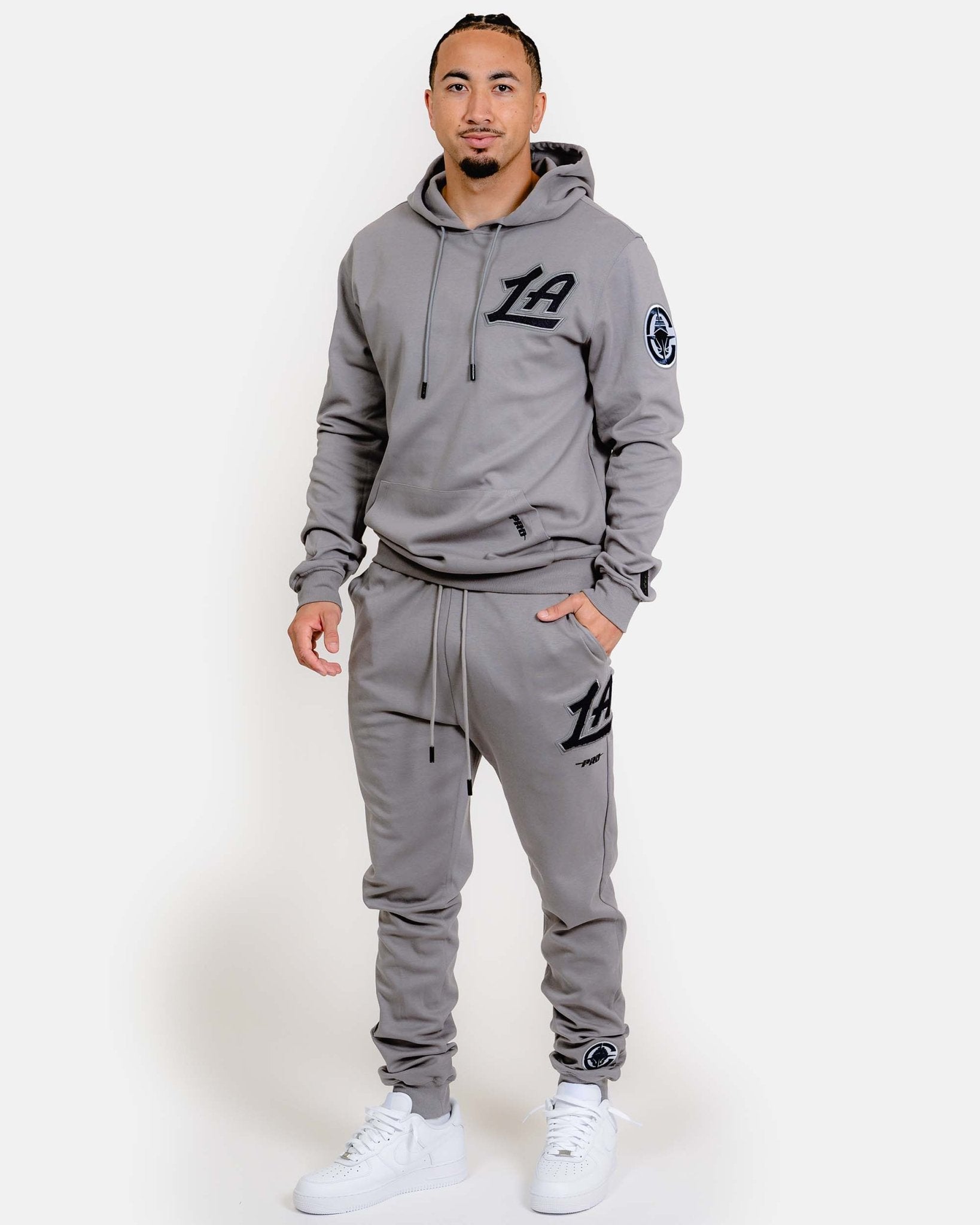 Gray LA Chenille Hoodie - Gray - 20 - 000044 - S