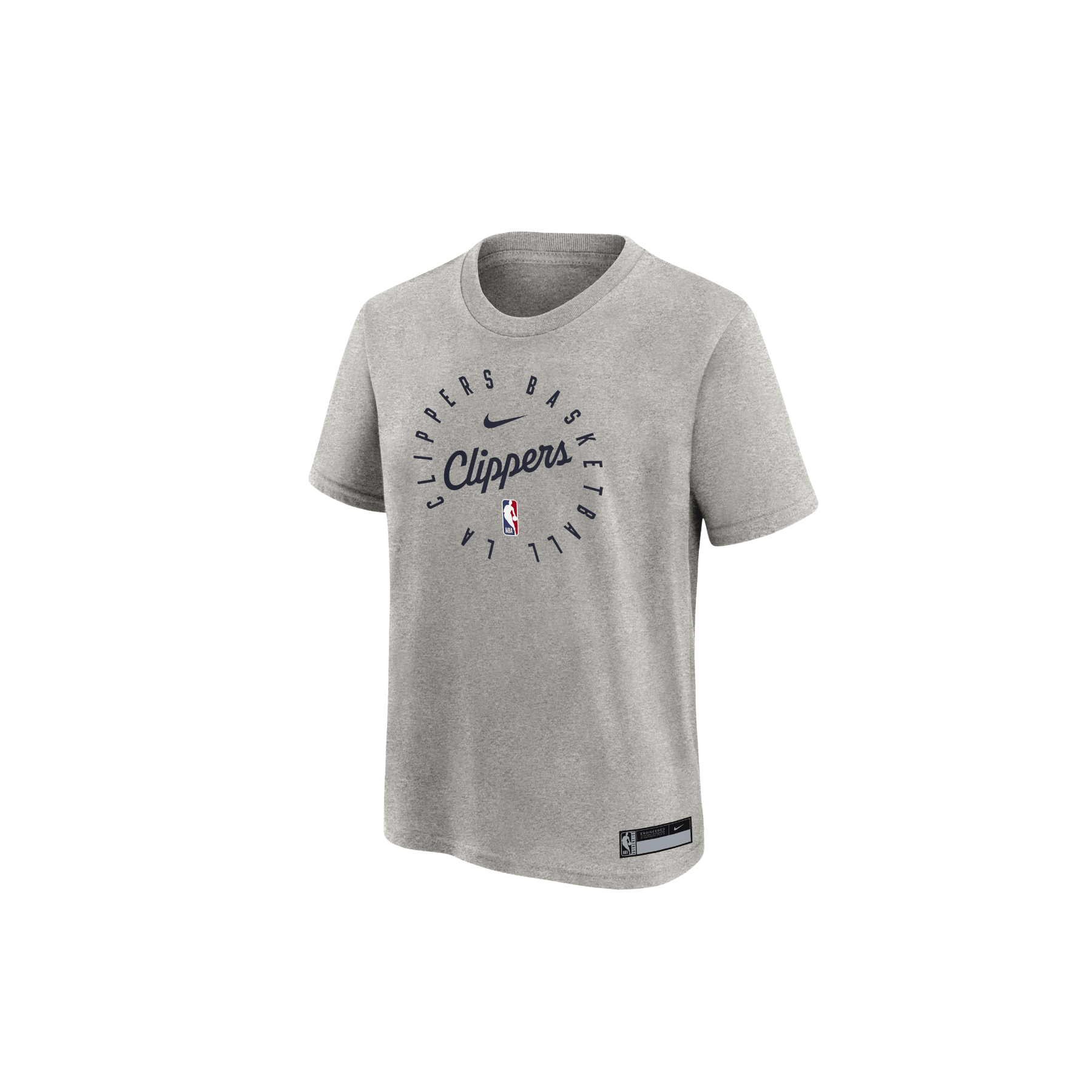 Little Kid Clippers Gray Short Sleeve Practice T-Shirt - LA CLIPPERS TEAM STORENike40 - 000002 - 4