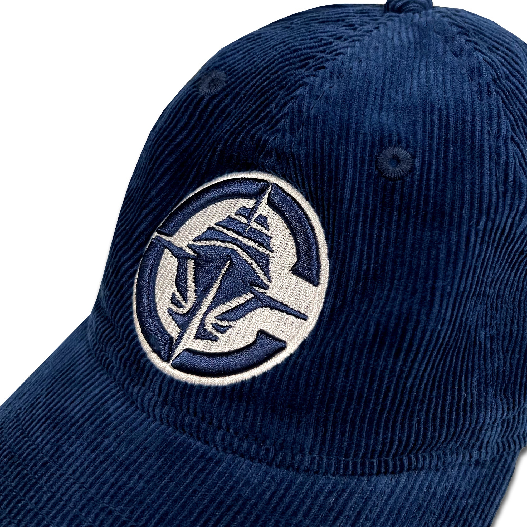 Navy Corduroy Primary Logo 920 Adjustable Cap - Headwear - Navy - 60 - 000001