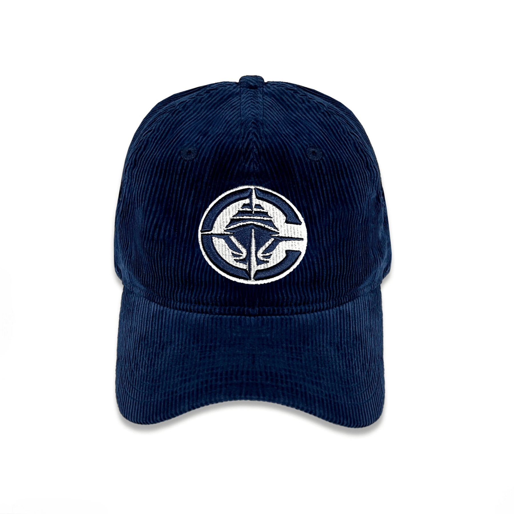 Navy Corduroy Primary Logo 920 Adjustable Cap - Headwear - Navy - 60 - 000001