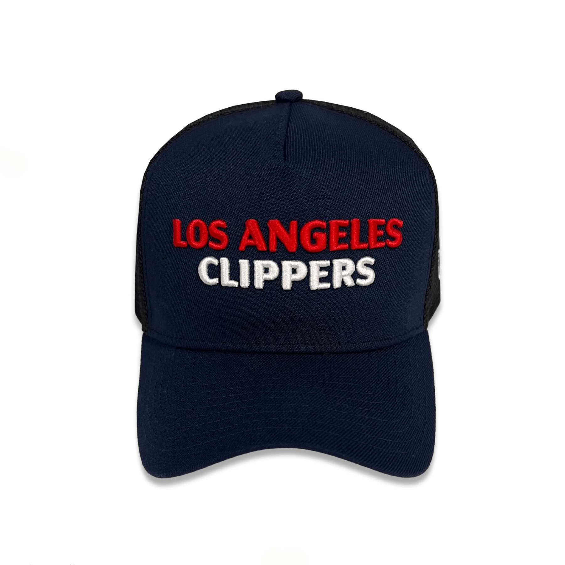 Navy Gothic Stacked Logo 940 Mesh Snapback Hat - LA CLIPPERS TEAM STORENew Era60 - 000073