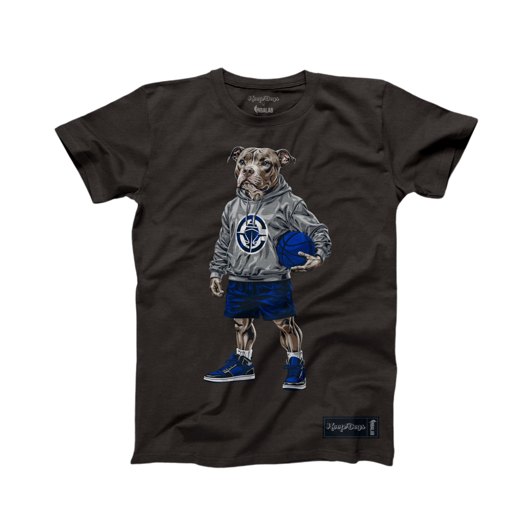 Hoop Dogs Pitbull Short Sleeve T-Shirt