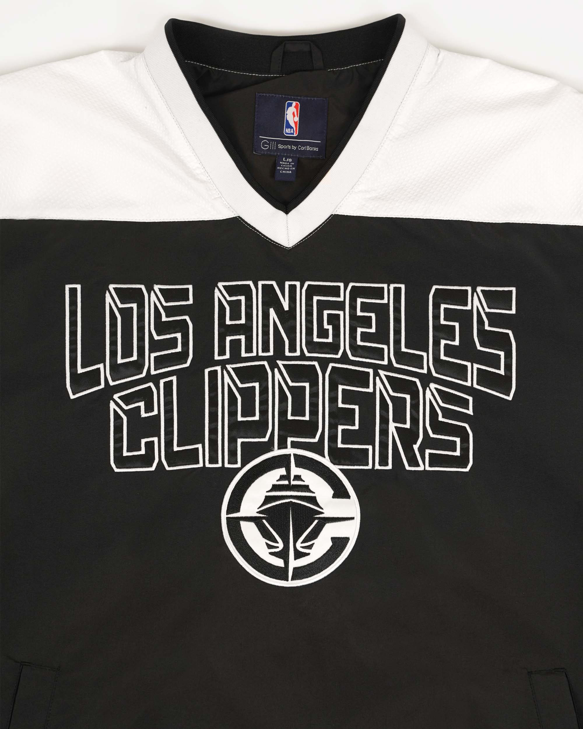 Clippers Black V-Neck Pullover Hockey Sweater