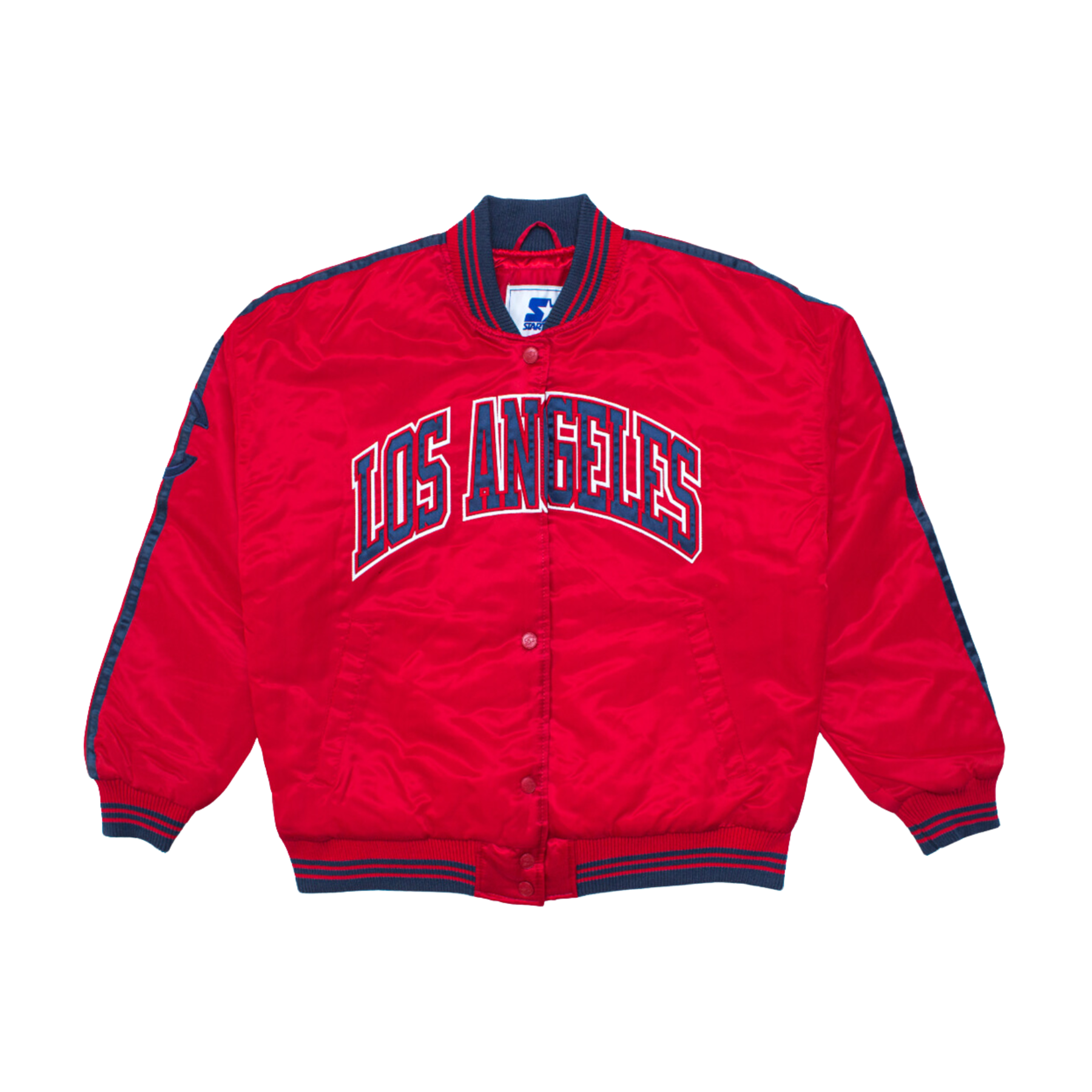 Women’s Red Cropped Varsity Jacket