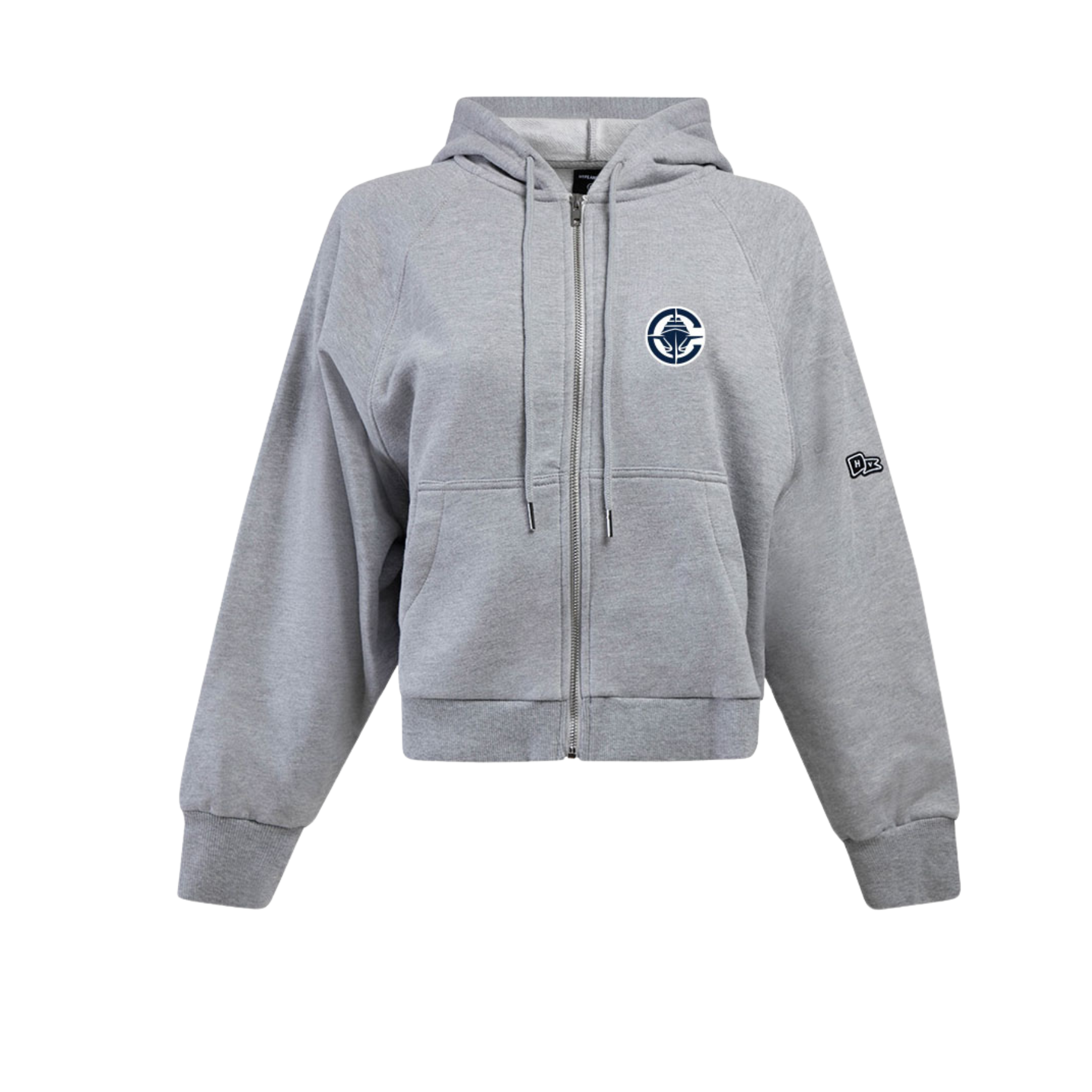 Women’s Raglan Full Zip Hooded Sweatshirt