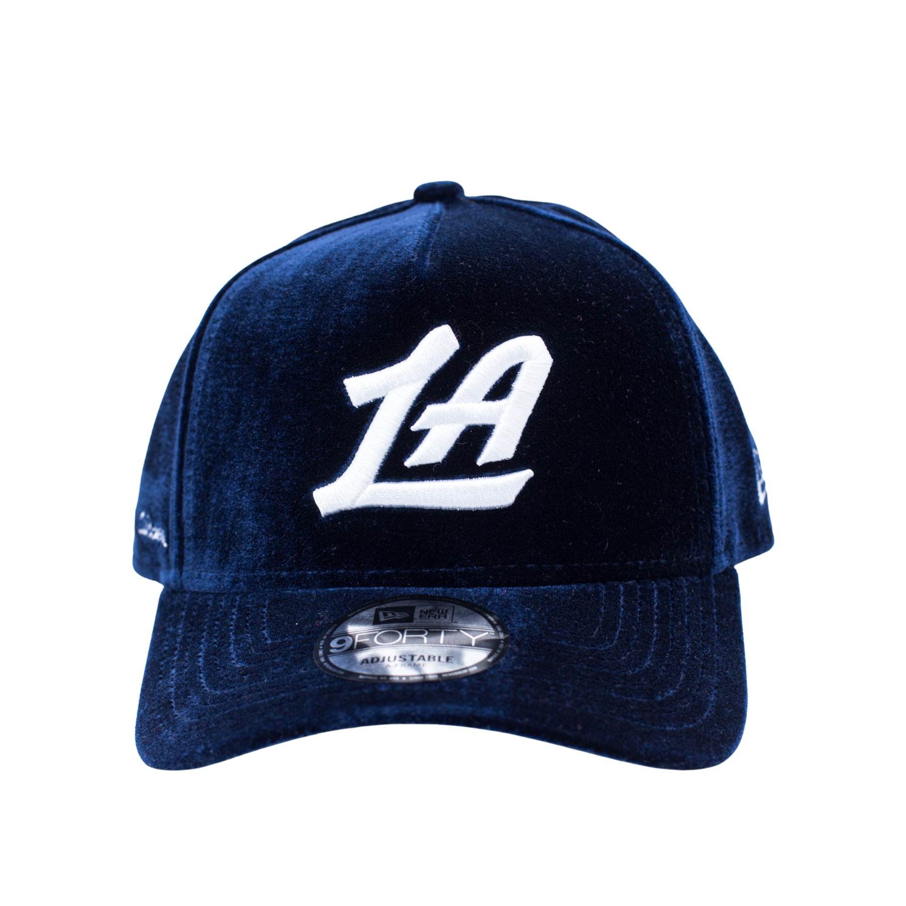 Navy Velvet LA Adjustable Hat