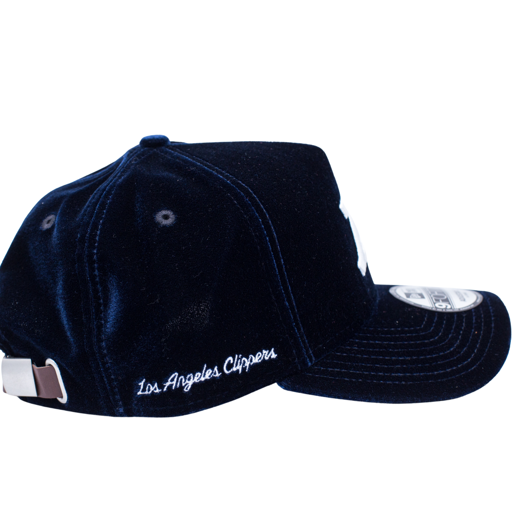 Navy Velvet LA Adjustable Hat