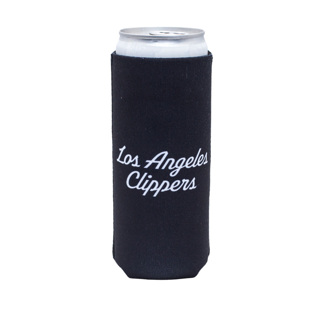 Black 12 OZ Slim Primary Logo Koozie