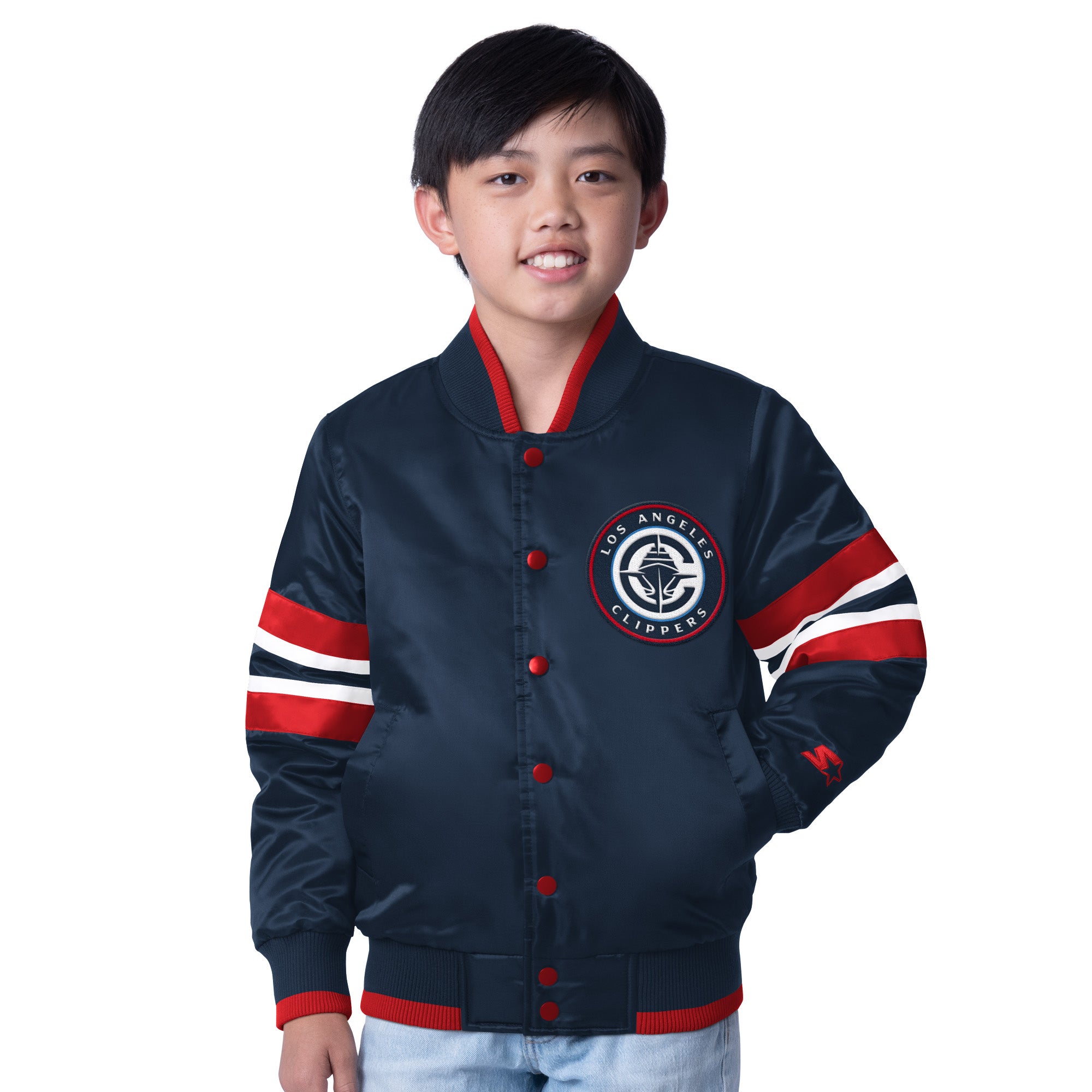 Big Kid Navy Varsity Jacket