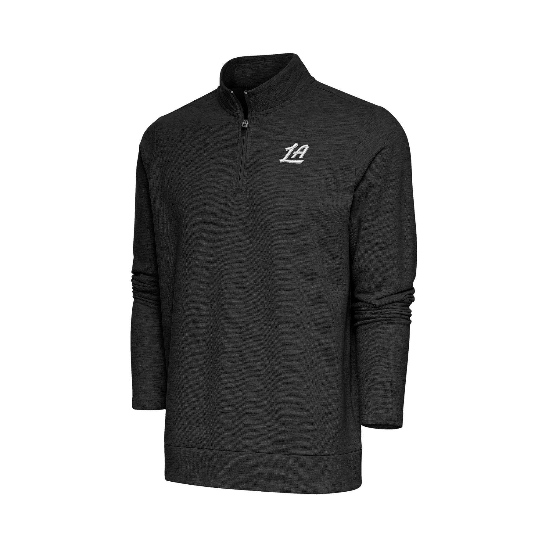 Heather Black LA 1/4 Zip Pullover