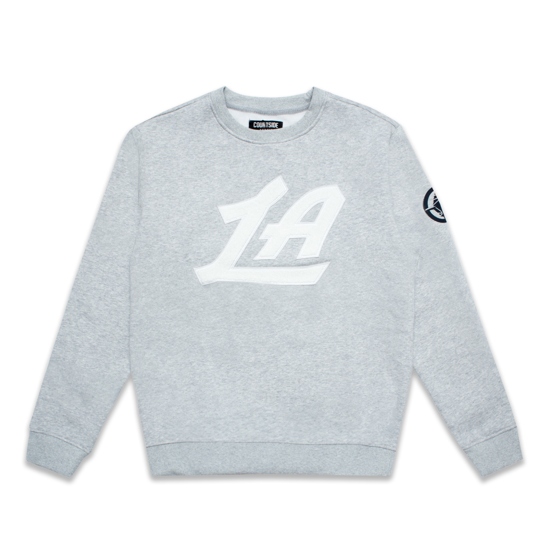 Gray Chenille LA Crewneck