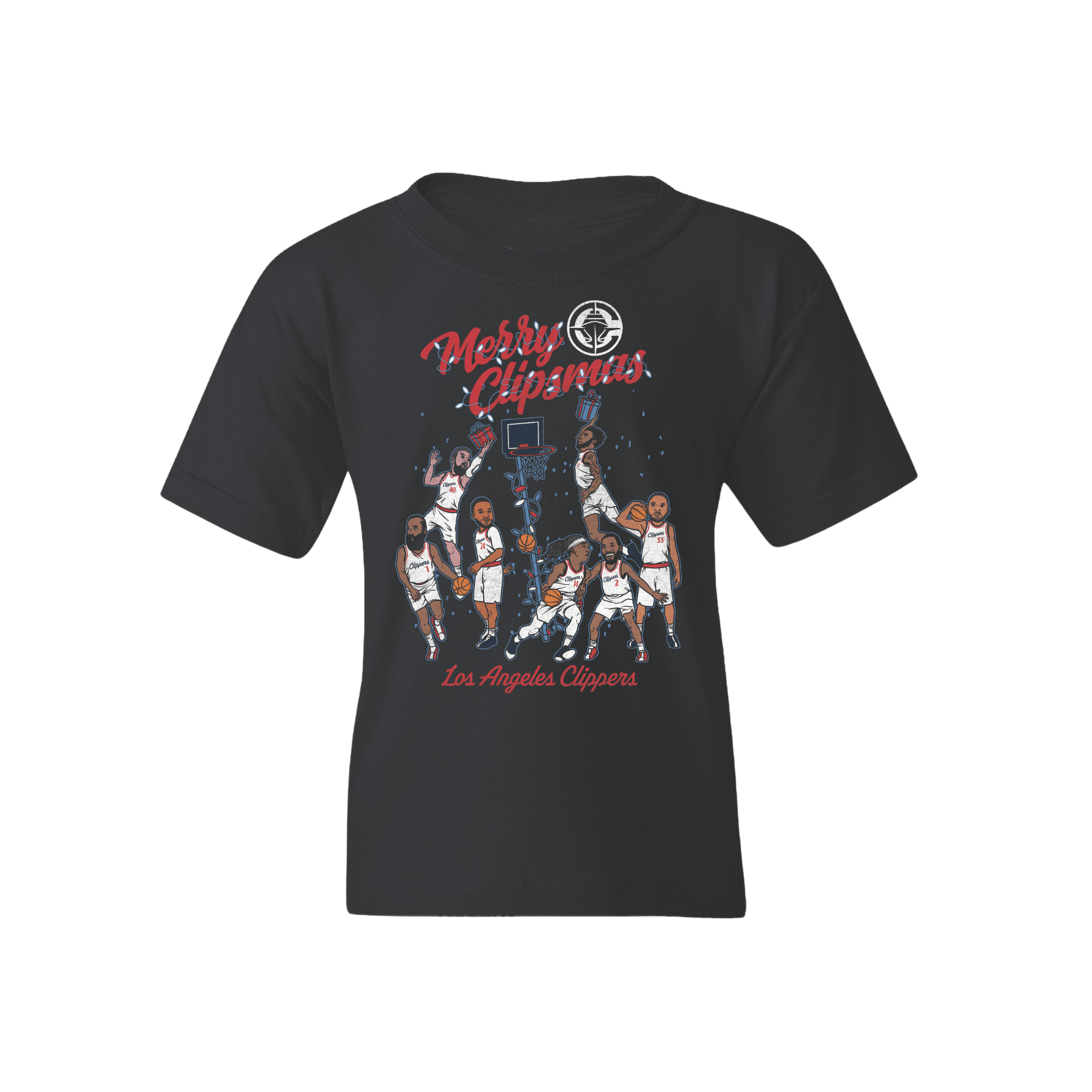 Big Kid Merry Clipsmas T-Shirt - LA CLIPPERS TEAM STORECourtside Supply40 - 000009 - S