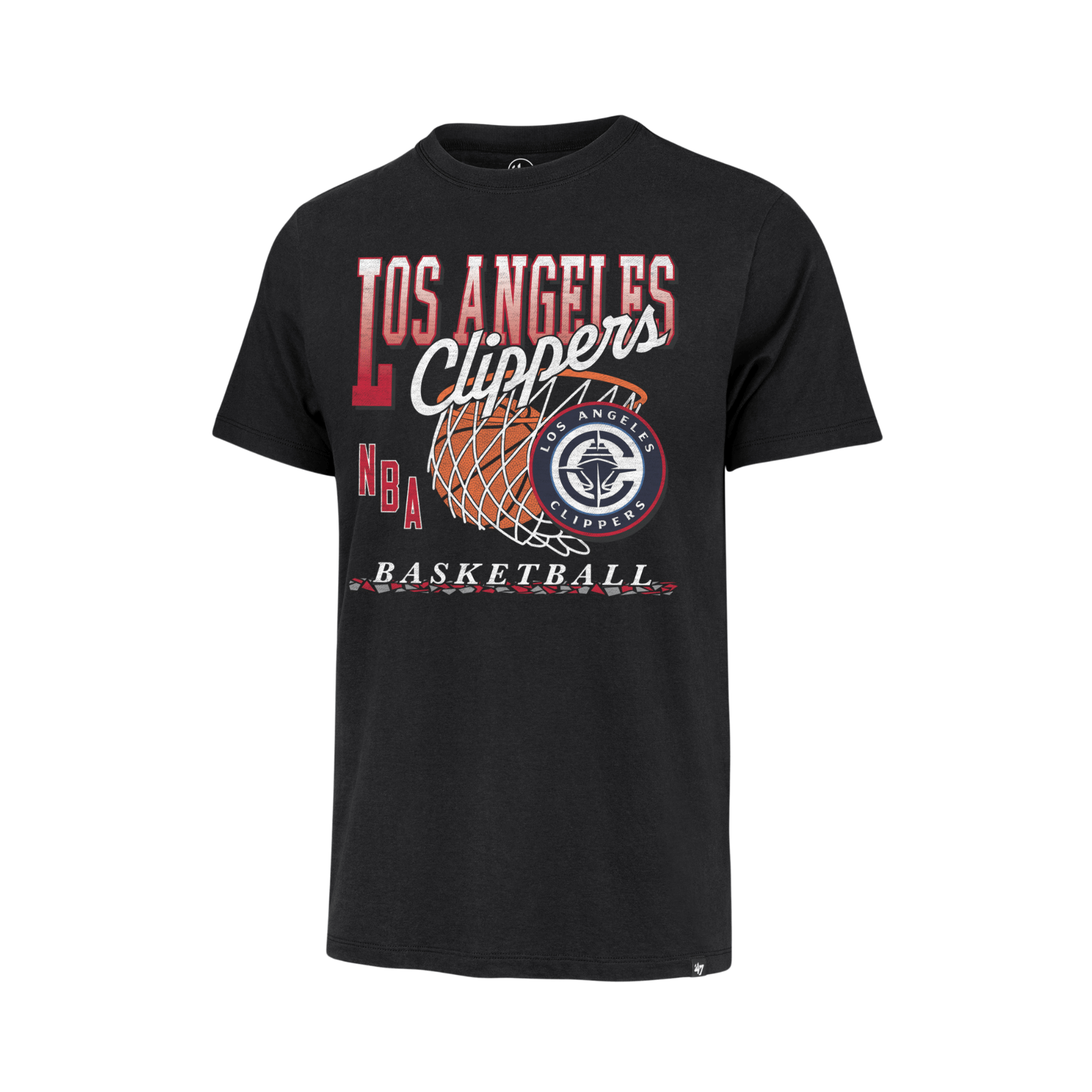 Black Los Angeles Clippers Graphic T-Shirt - LA CLIPPERS TEAM STORE47 Brand20 - 000171 - S