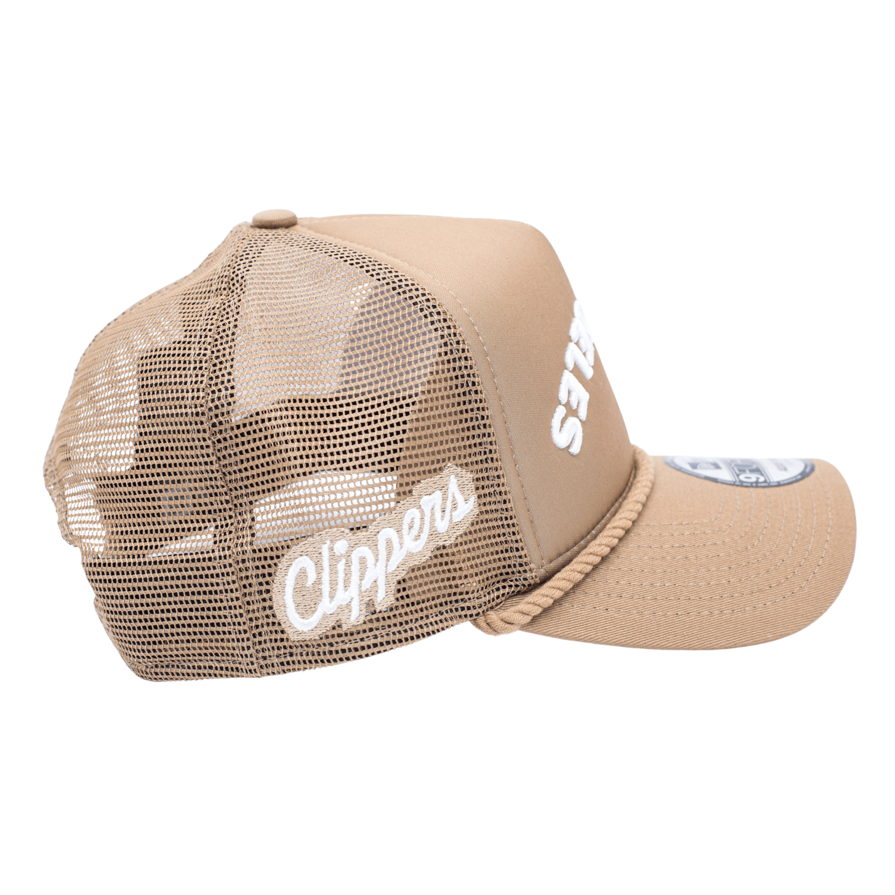 Brown Los Angeles Rope Mesh Trucker Hat - Headwear - Brown - 60 - 000087