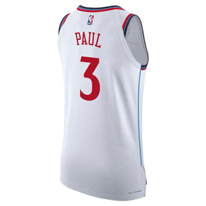 Basketball jersey with 'PAUL' and number '3' on a white background