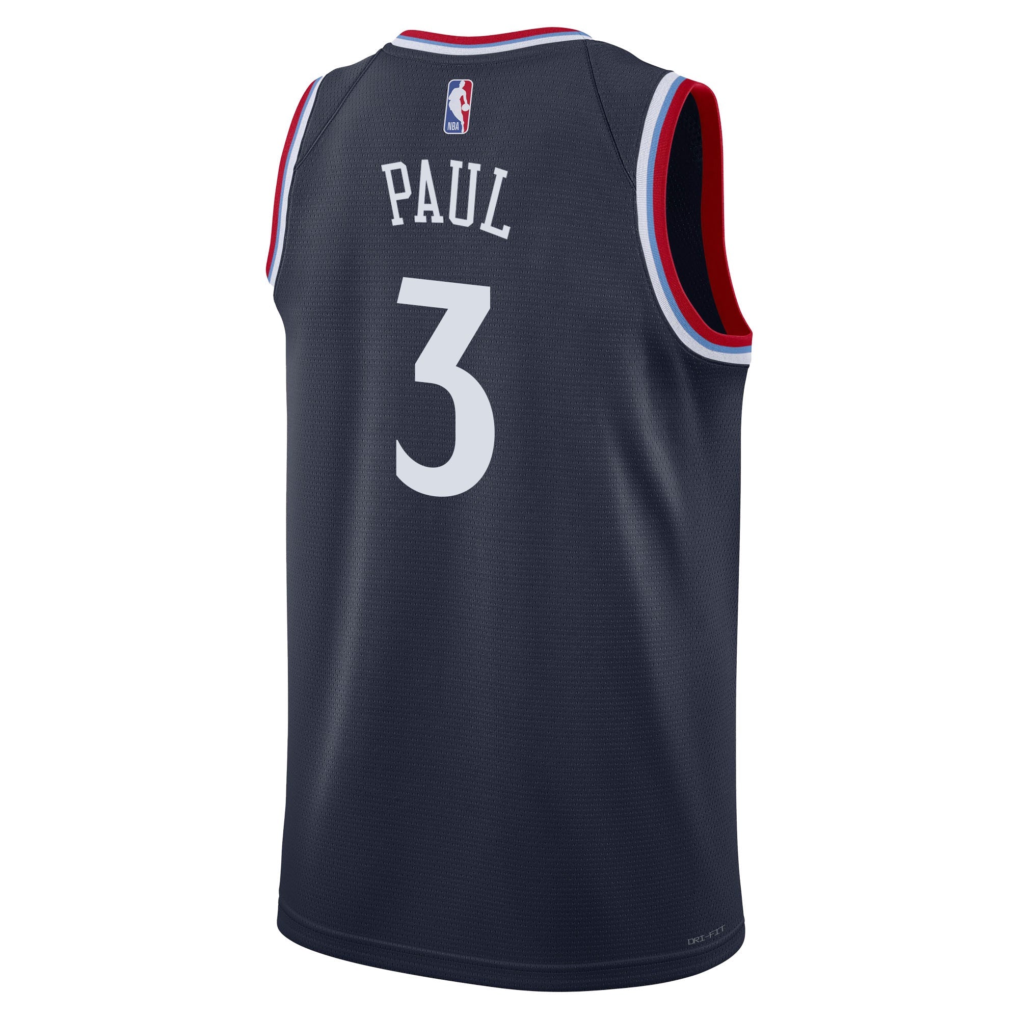 Chris Paul Los Angeles Clippers navy Icon edition jersey rear side