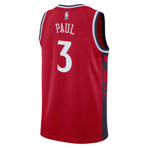 Red basketball jersey with 'PAUL' and number '3' on a white background
Chris Paul Los Angeles Clippers