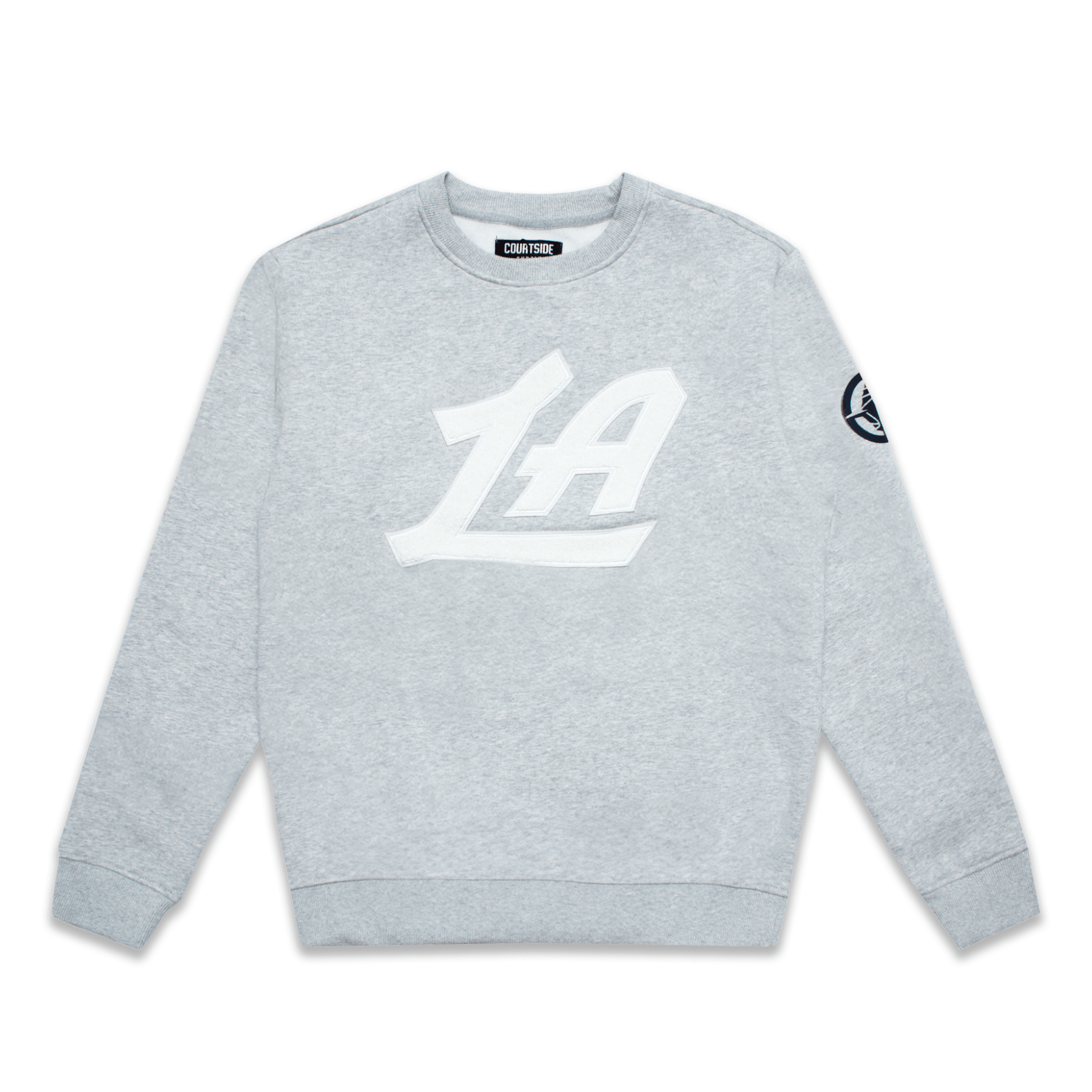 Gray Chenille LA Crewneck - LA CLIPPERS TEAM STORECourtside Supply20 - 000132 - S