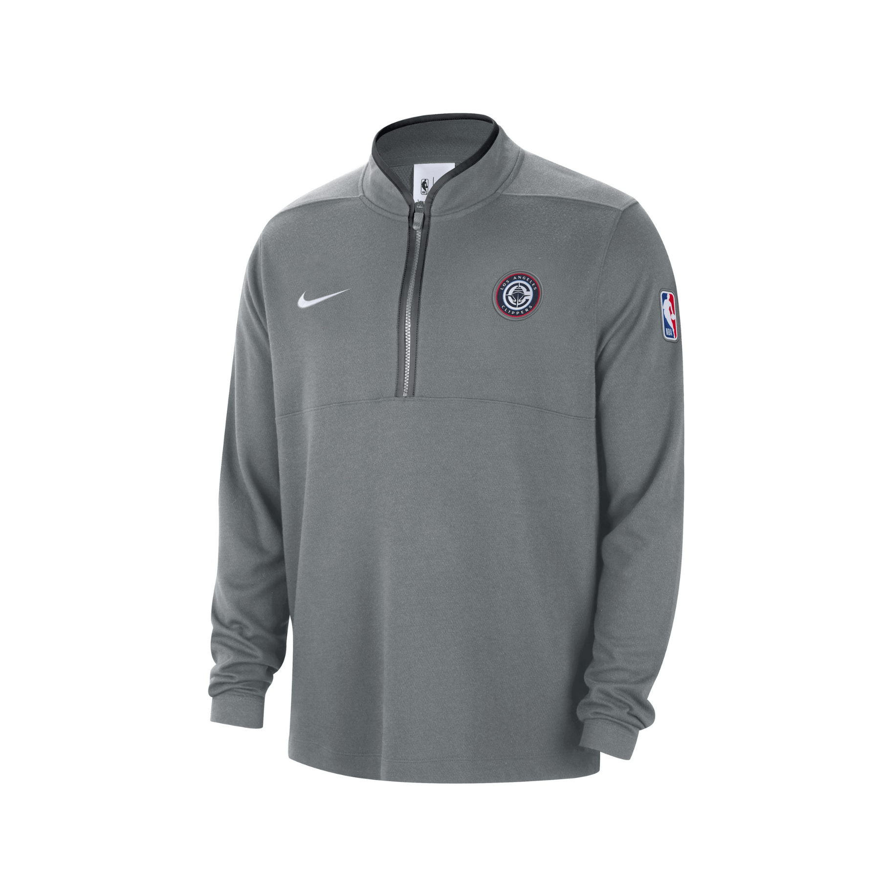 Gray Global Logo Half Zip Dri - Fit Long Sleeve Top - Apparel - Smoke Gray - 20 - 000032 - XS