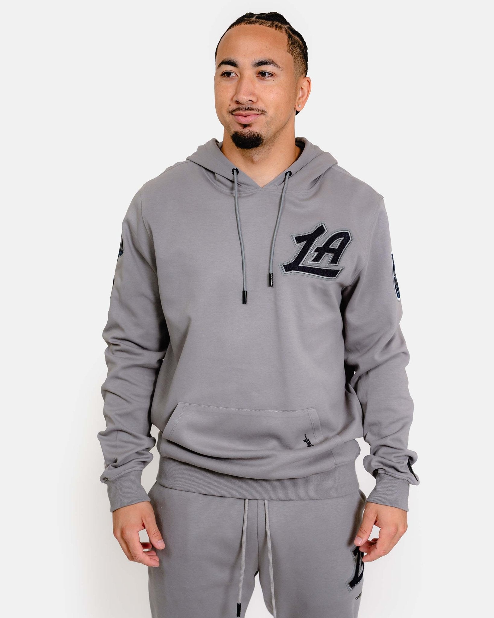 Gray LA Chenille Hoodie - Gray - 20 - 000044 - S