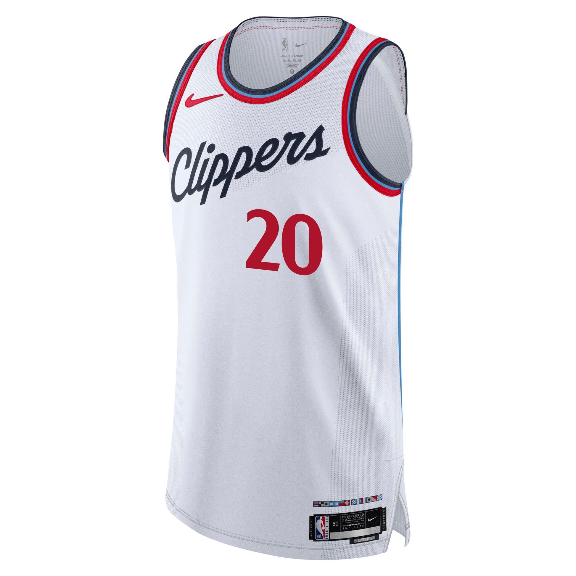 John Collins Association Authentic Jersey - Jerseys - White - 10 - 000104 - 40/S