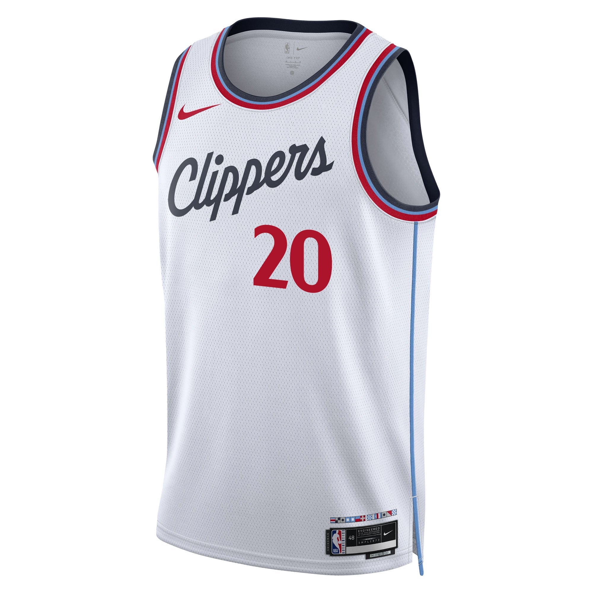 John Collins Association Swingman Jersey - Jerseys - White - 11 - 000137 - XS