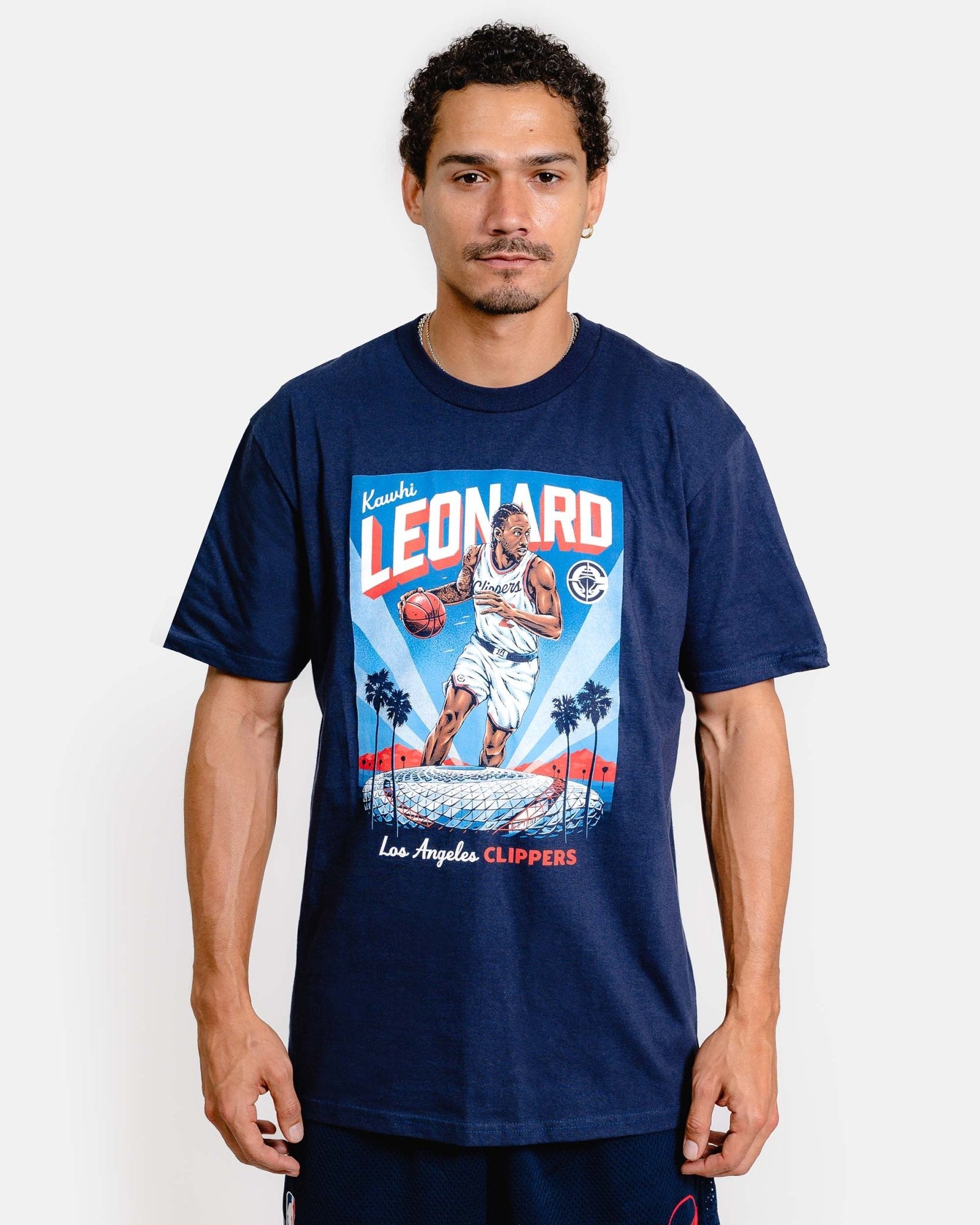 Kawhi Leonard Graphic T-Shirt - Navy - 20 - 000176 - S