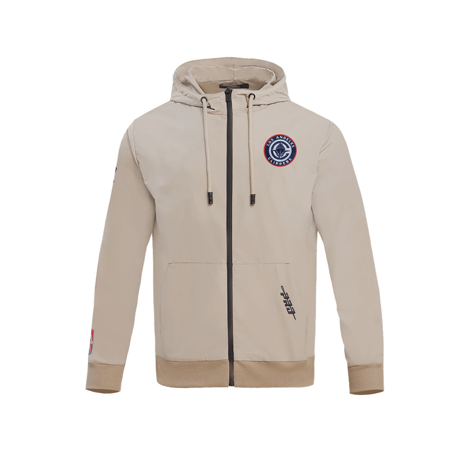 Khaki Clippers Full Zip Hooded Windbreaker - LA CLIPPERS TEAM STOREPro Standard20 - 000122 - S