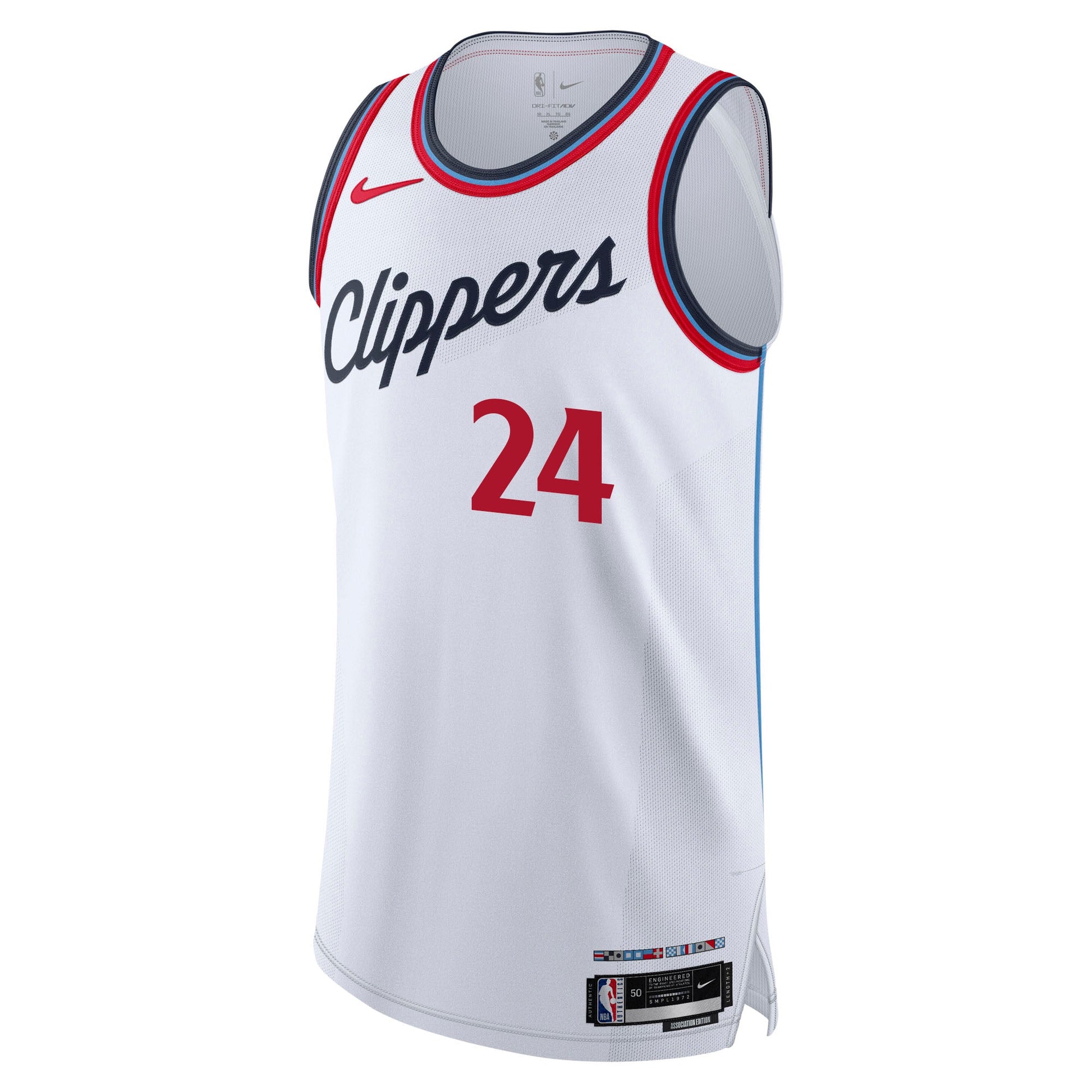 Kobe Brown Association Authentic Jersey - Jerseys - White - 10 - 000053 - 40/S