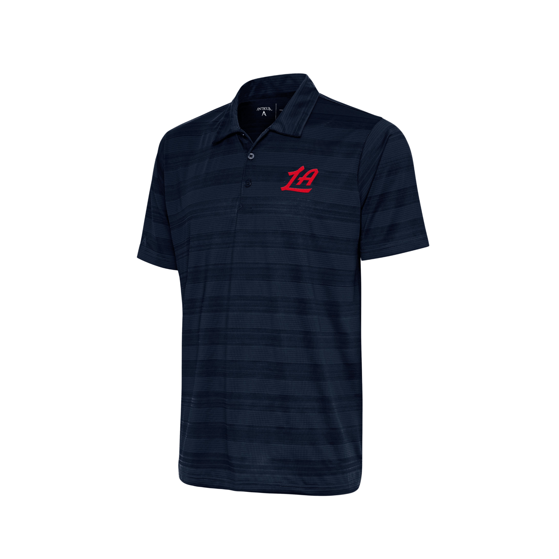 LA Navy Tonal Stripe Short Sleeve Polo - LA CLIPPERS TEAM STOREAntigua20 - 000145 - S