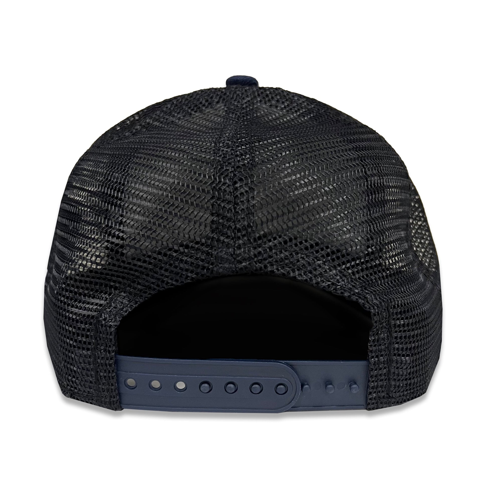 Navy Gothic Stacked Logo 940 Mesh Snapback Hat - LA CLIPPERS TEAM STORENew Era60 - 000073