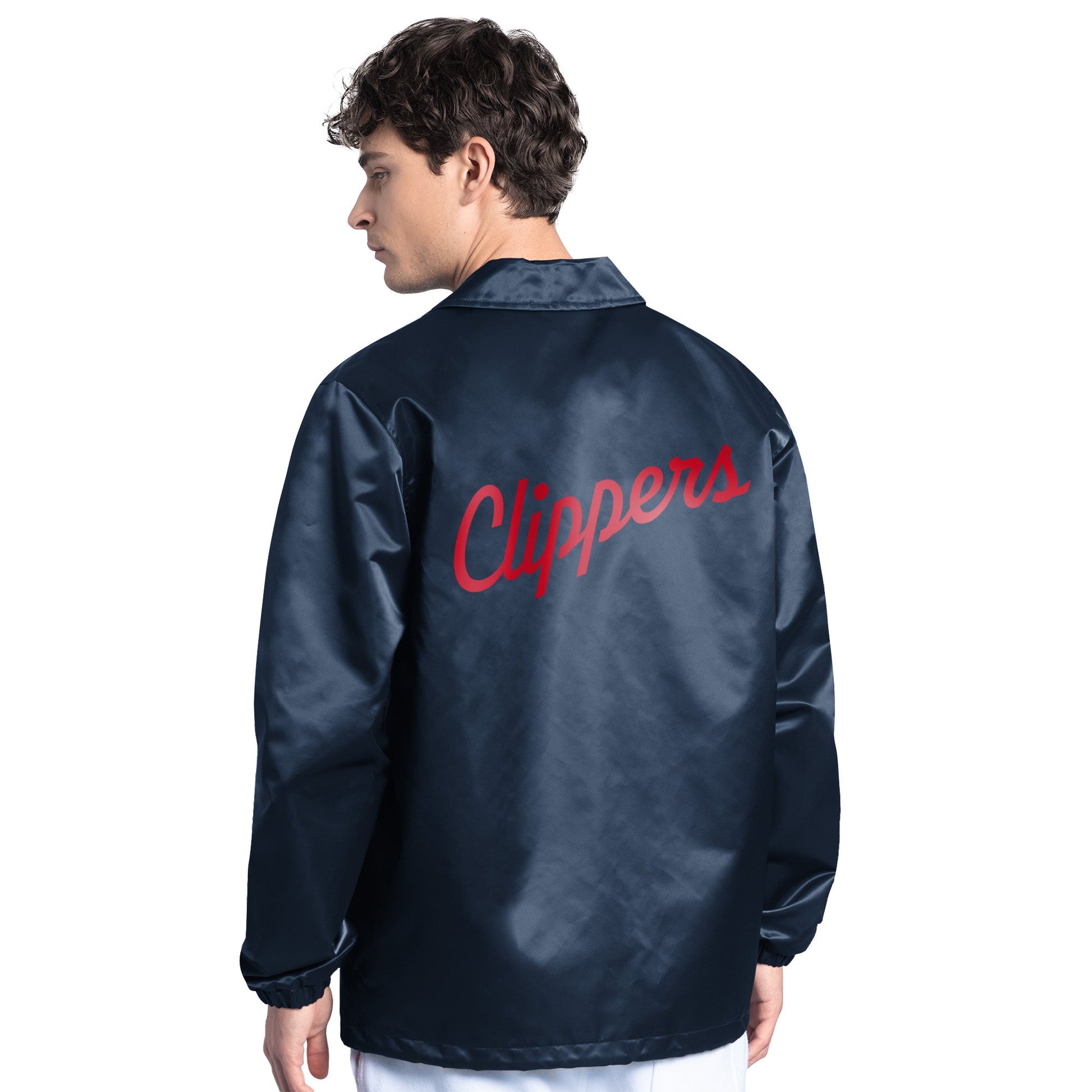 Navy LA Clippers Coaches Jacket - LA CLIPPERS TEAM STORESTARTER20 - 000130 - S