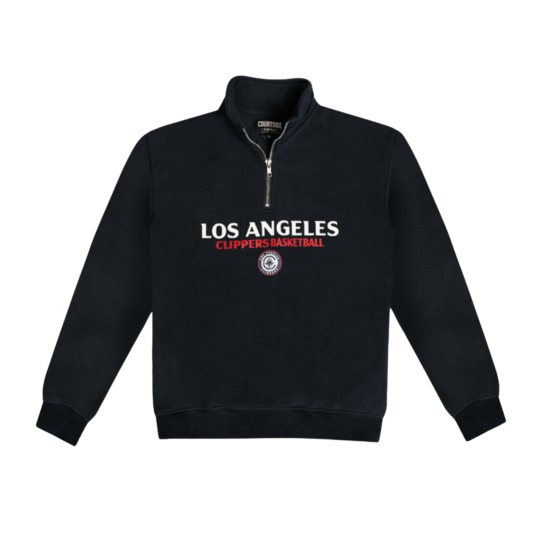 Navy Los Angeles Clippers 1/4 Zip Sweatshirt - LA CLIPPERS TEAM STORECourtside Supply20 - 000154 - S