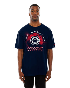 Navy Oversize Clippers Graphic T-Shirt - Apparel - Navy - 20 - 000189 - S
