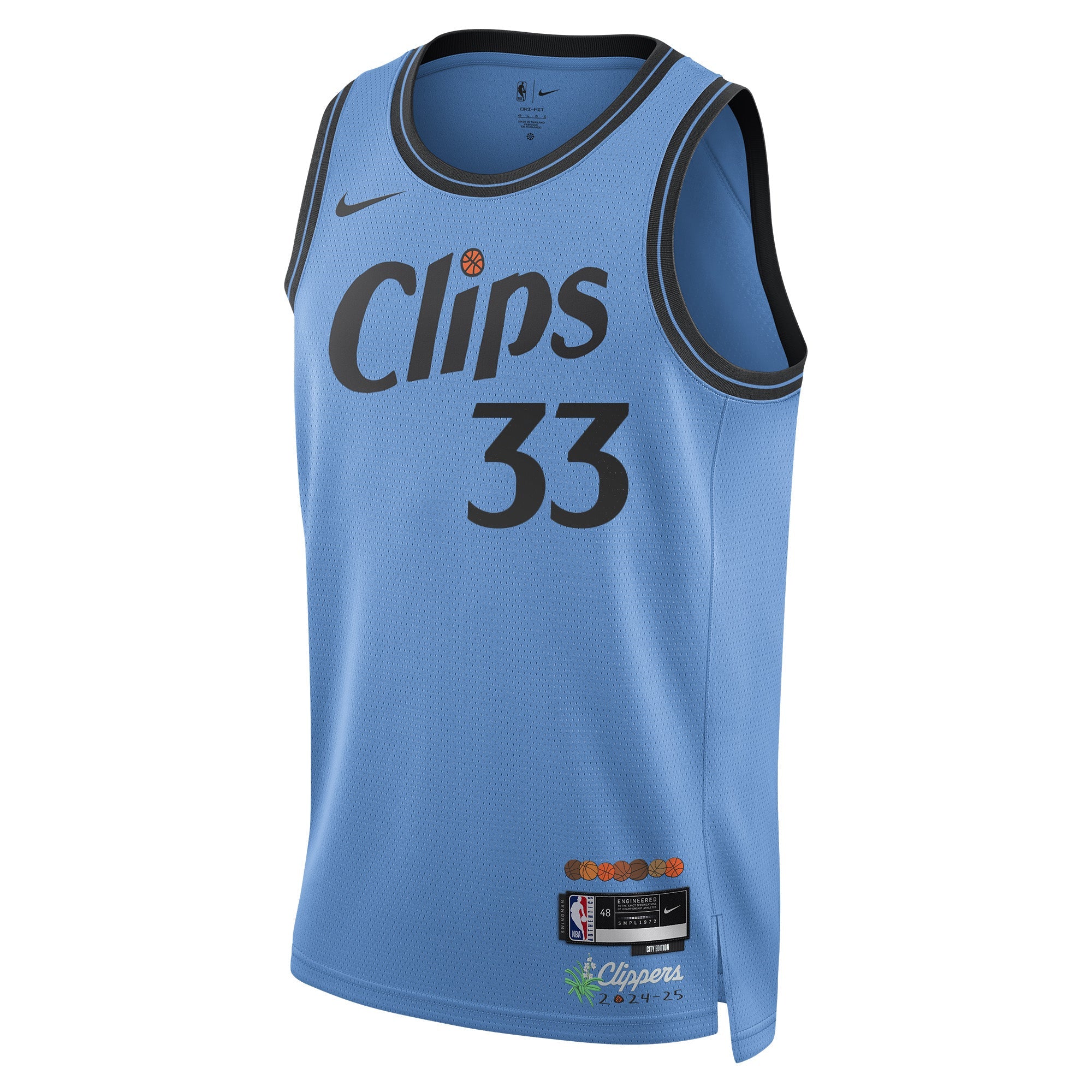 Nicolas Batum '24 - '25 City Edition Swingman Jersey - LA CLIPPERS TEAM STORENike11 - 000105 - XS