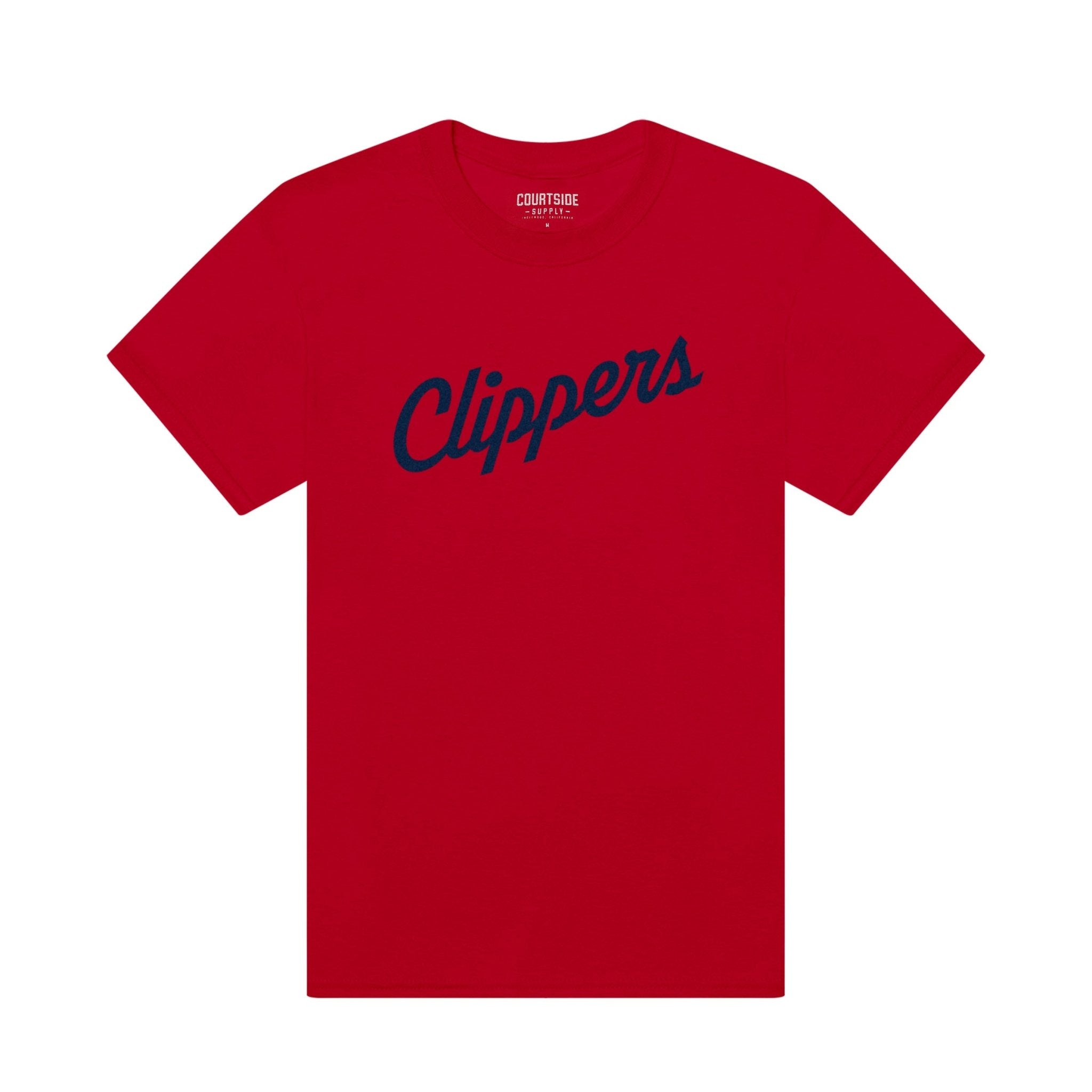 Red Clippers Diagonal Script Logo T-Shirt - LA CLIPPERS TEAM STORECourtside Supply20 - 000101 - S