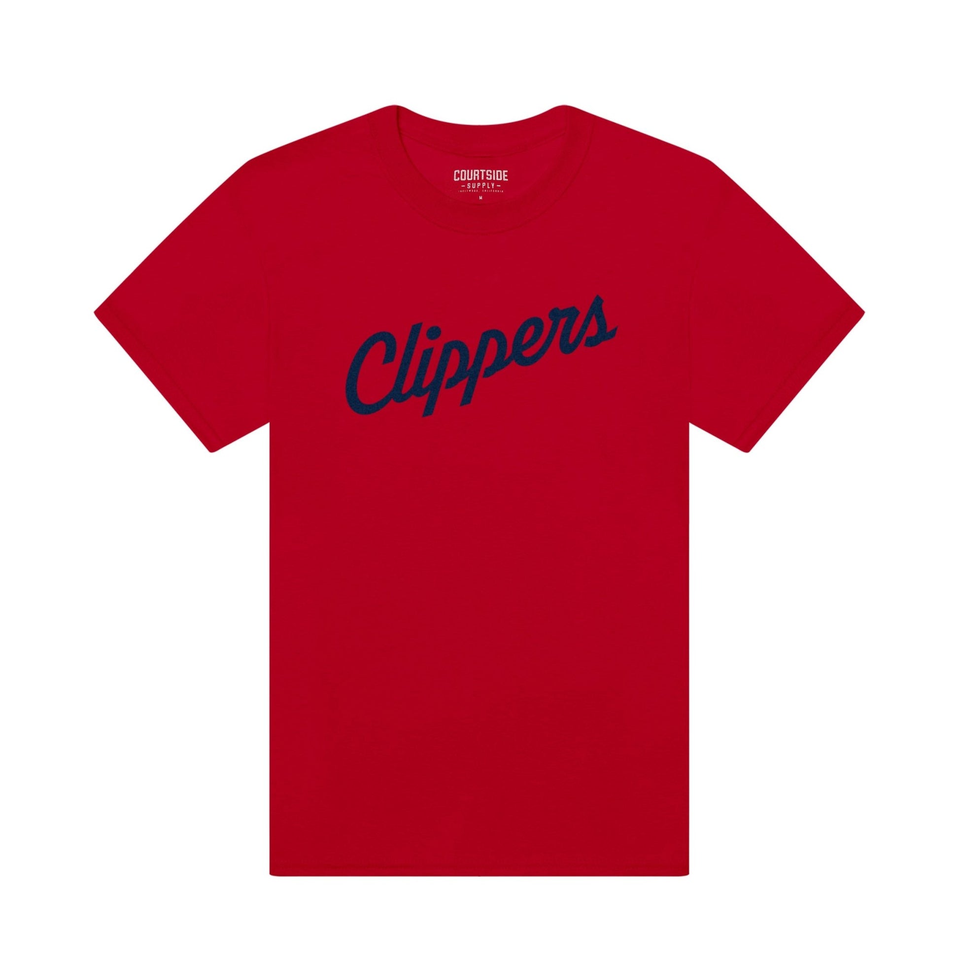 Red Clippers Diagonal Script Logo T-Shirt - LA CLIPPERS TEAM STORECourtside Supply20 - 000101 - S