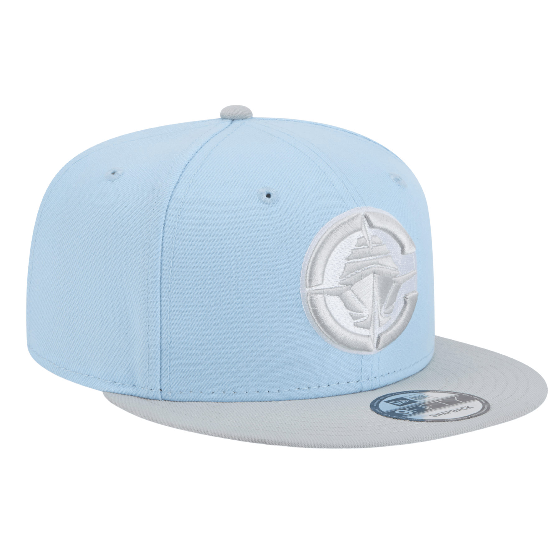 Two - Tone Pacific Blue Primary Logo Snapback Hat - Headwear - Pacific Blue - 60 - 000117
