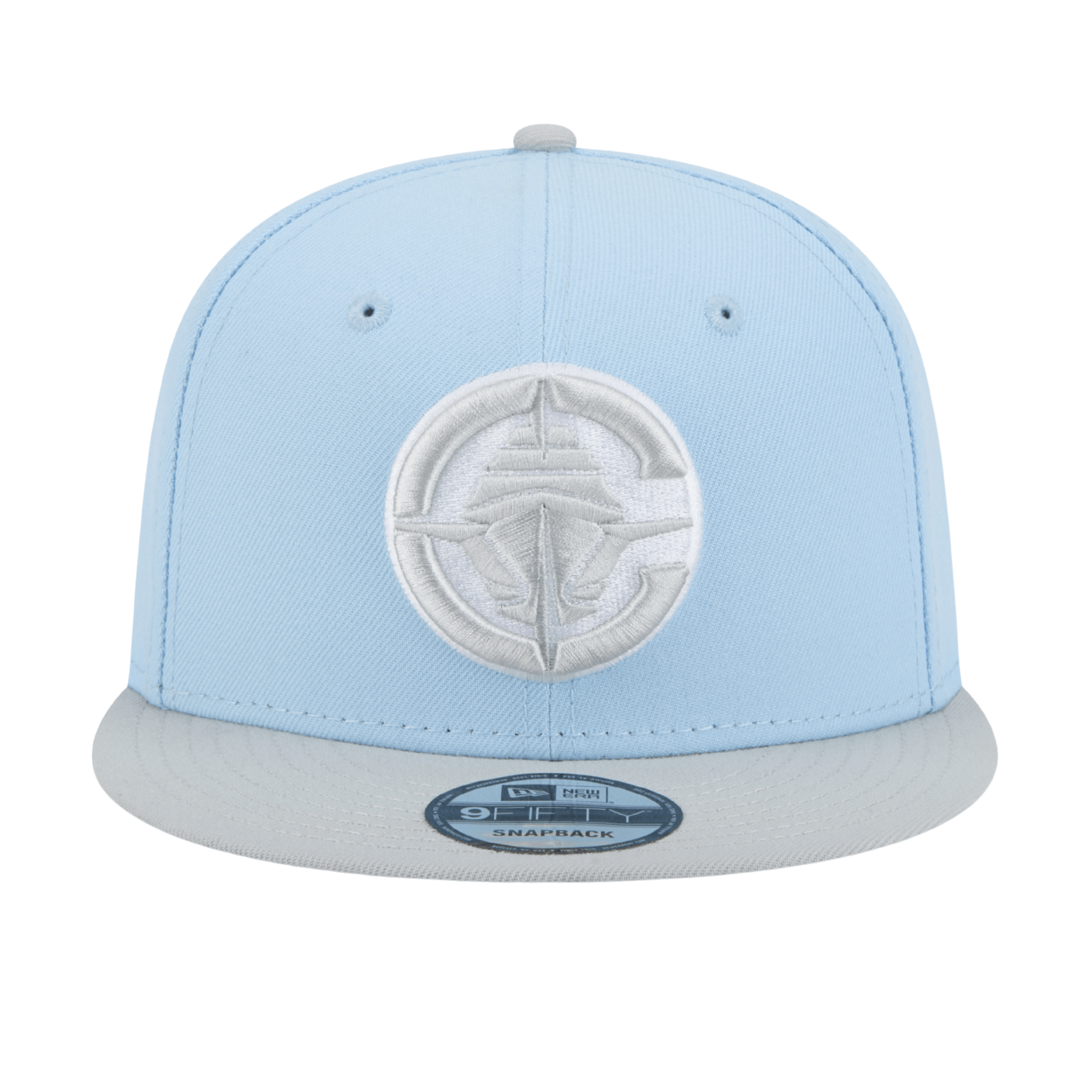 Two - Tone Pacific Blue Primary Logo Snapback Hat - Headwear - Pacific Blue - 60 - 000117