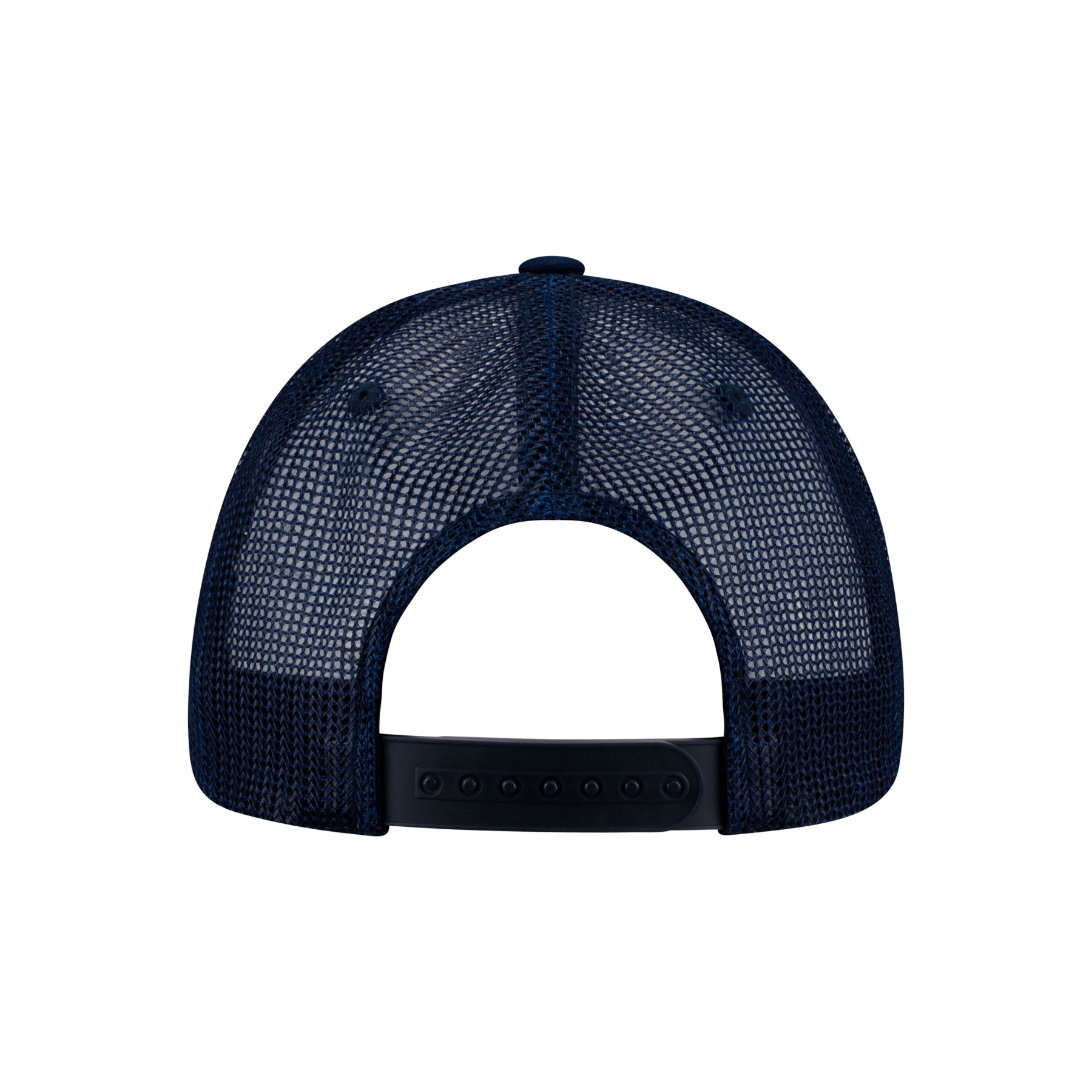 Two - Tone Script Snapback Trucker Hat - Headwear - White/Navy - 60 - 000048