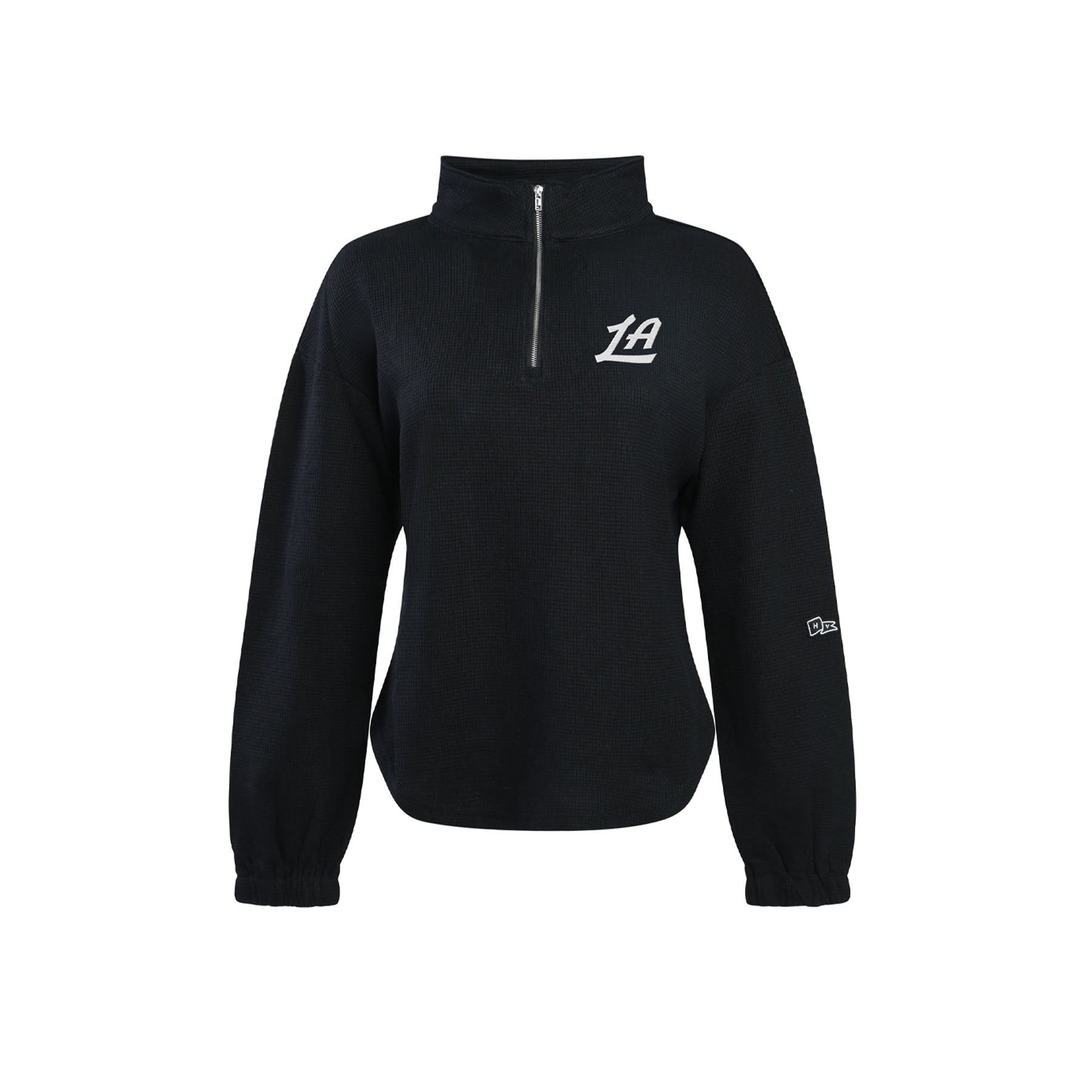 Women’s Black Quarter - Zip Long Sleeve Top - Apparel - Black - 30 - 000098 - XS