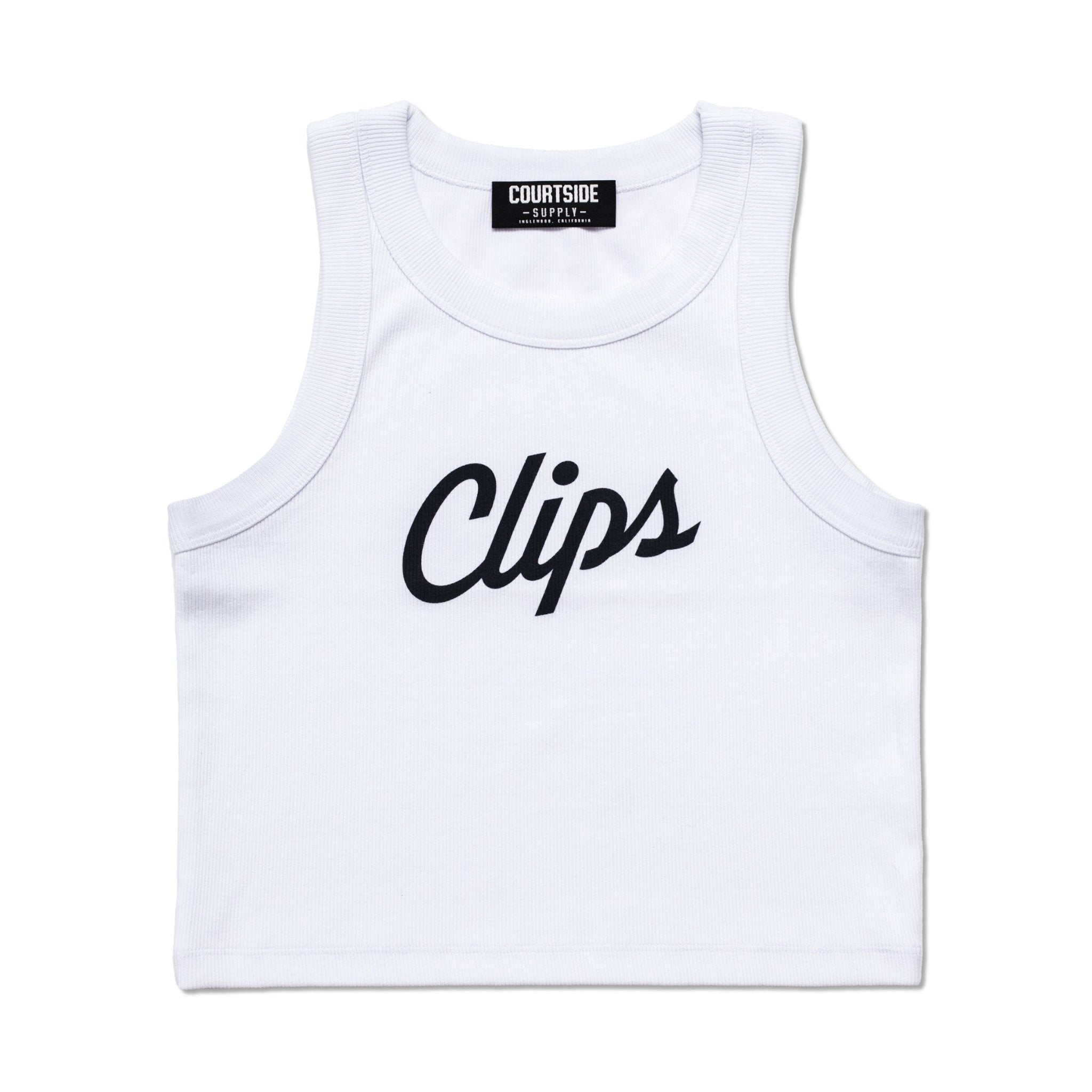 Women’s Clips Rib Cropped Tank - LA CLIPPERS TEAM STORECourtside Supply30 - 000047 - XS