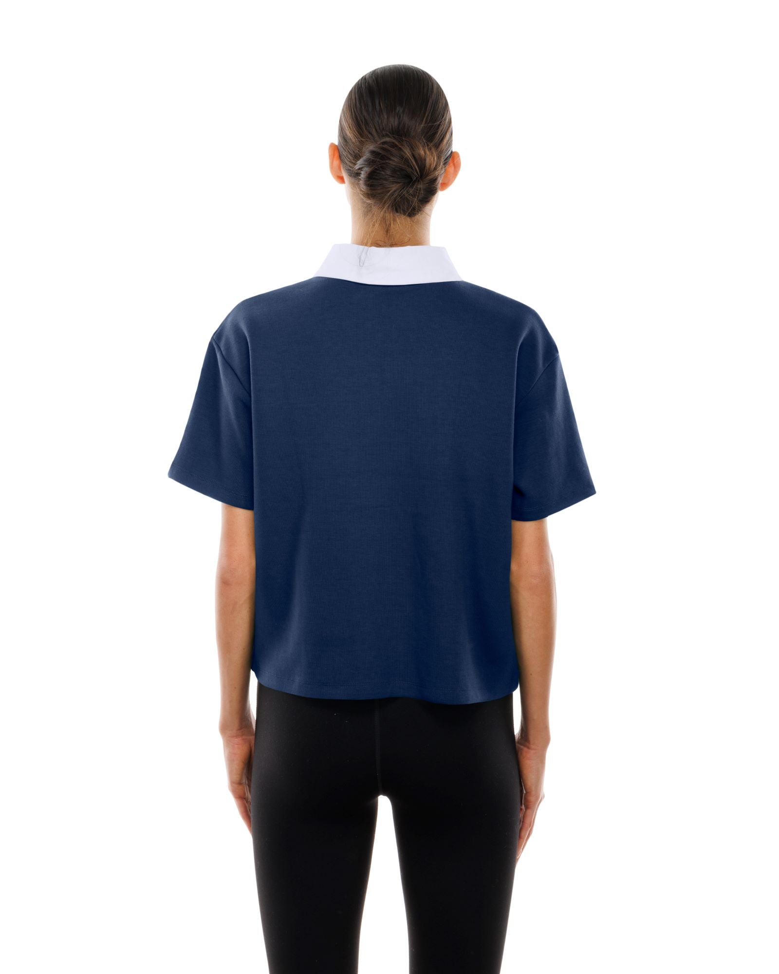 Womens Navy Boxy Polo - Apparel - Navy - 30 - 000084 - XS