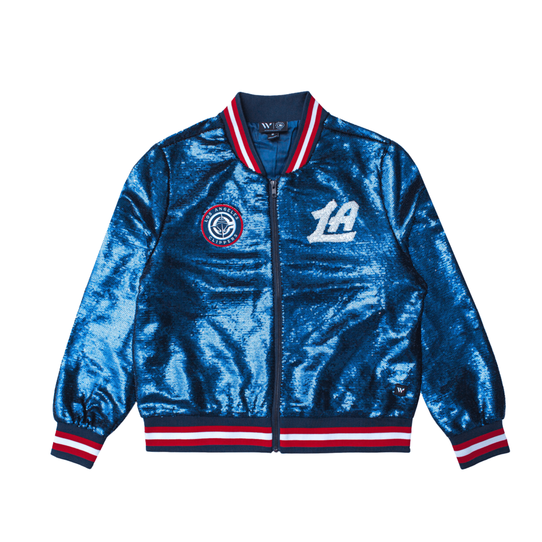 Women’s Navy Sequin Varsity Jacket - LA CLIPPERS TEAM STOREThe Wild Collective30 - 000030 - S