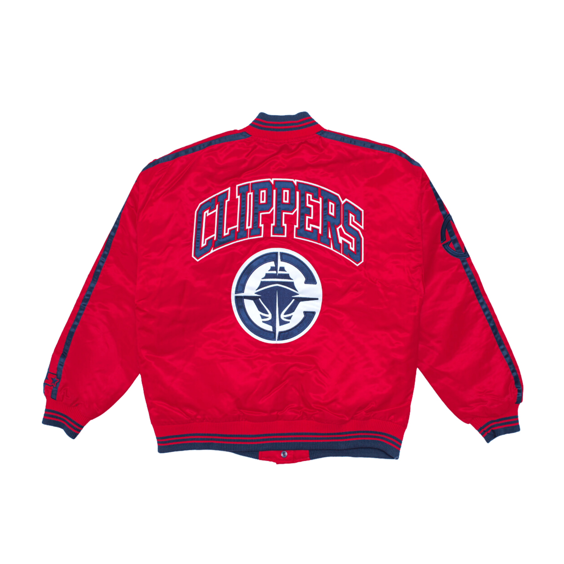 Women’s Red Cropped Varsity Jacket - LA CLIPPERS TEAM STORESTARTER30 - 000028 - XS