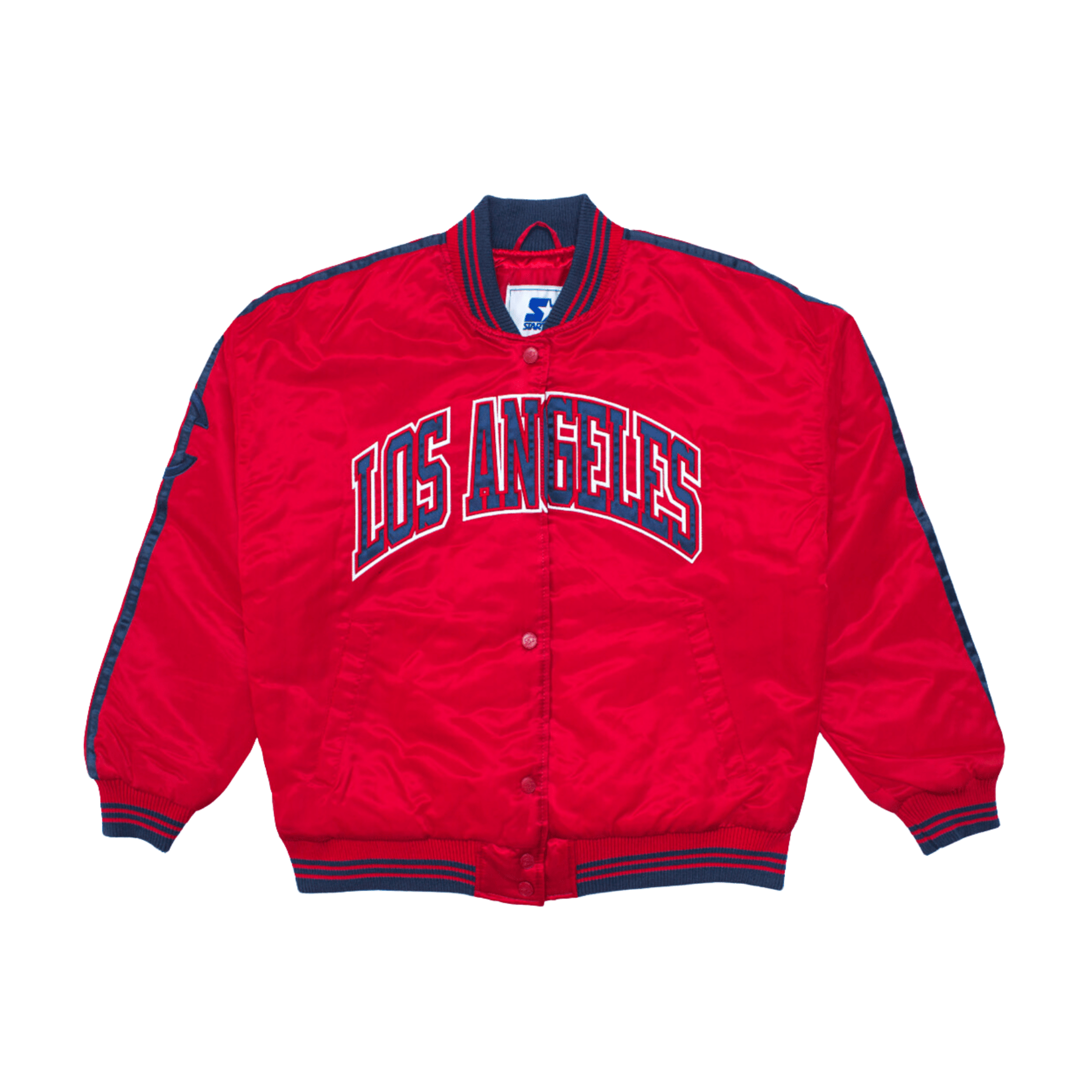 Women’s Red Cropped Varsity Jacket - LA CLIPPERS TEAM STORESTARTER30 - 000028 - XS